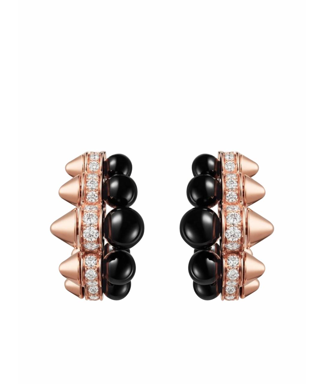 CARTIER Черные серьги из розового золота, фото 1