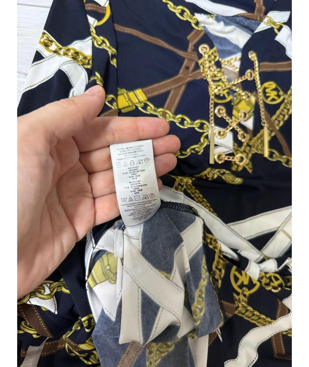 MICHAEL MICHAEL KORS Мульти полиэстеровое повседневное платье, фото 5