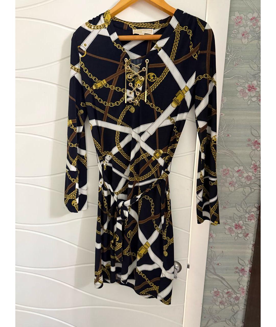 MICHAEL MICHAEL KORS Мульти полиэстеровое повседневное платье, фото 9
