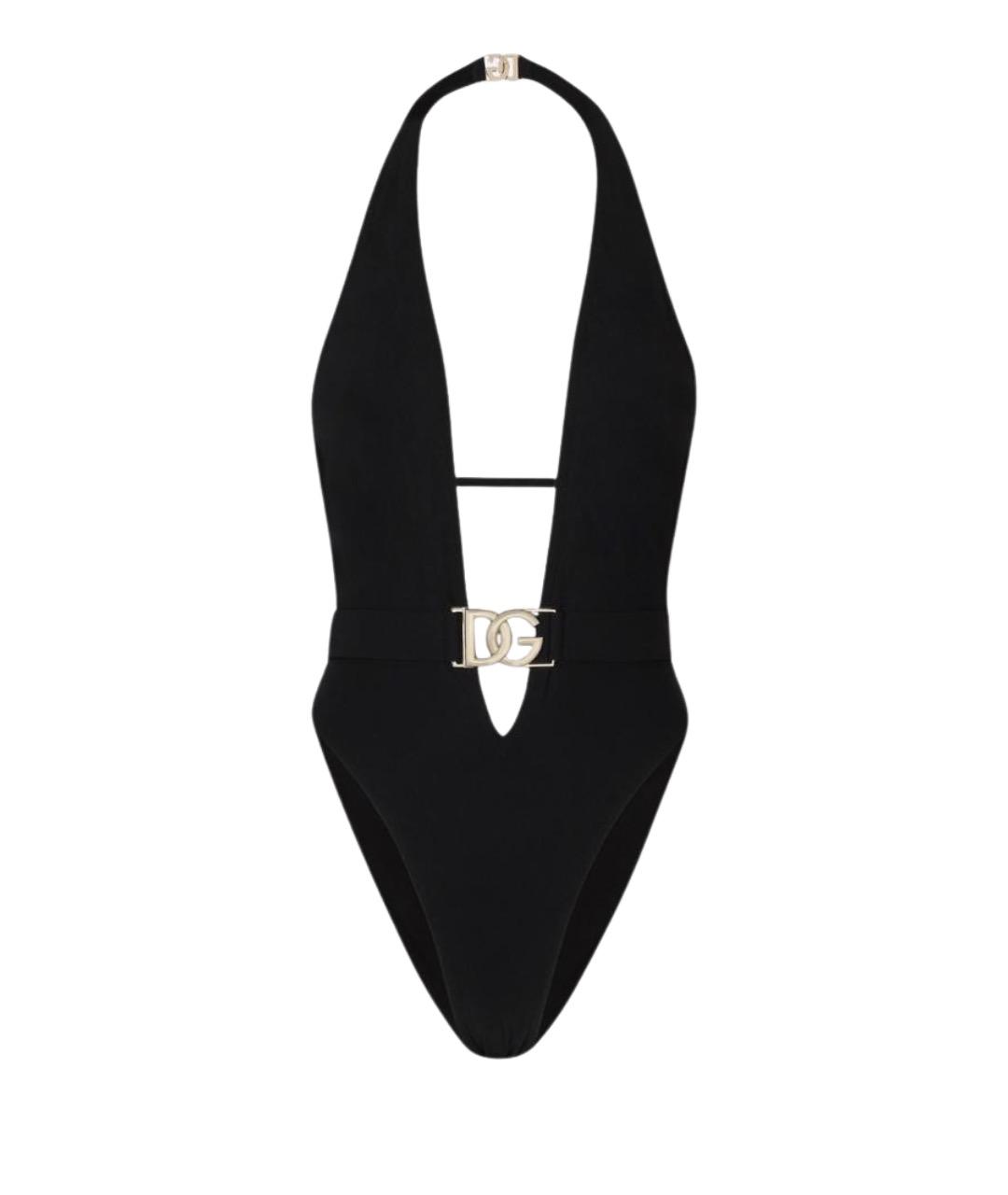 DOLCE&GABBANA Черный полиамидовый купальник, фото 1