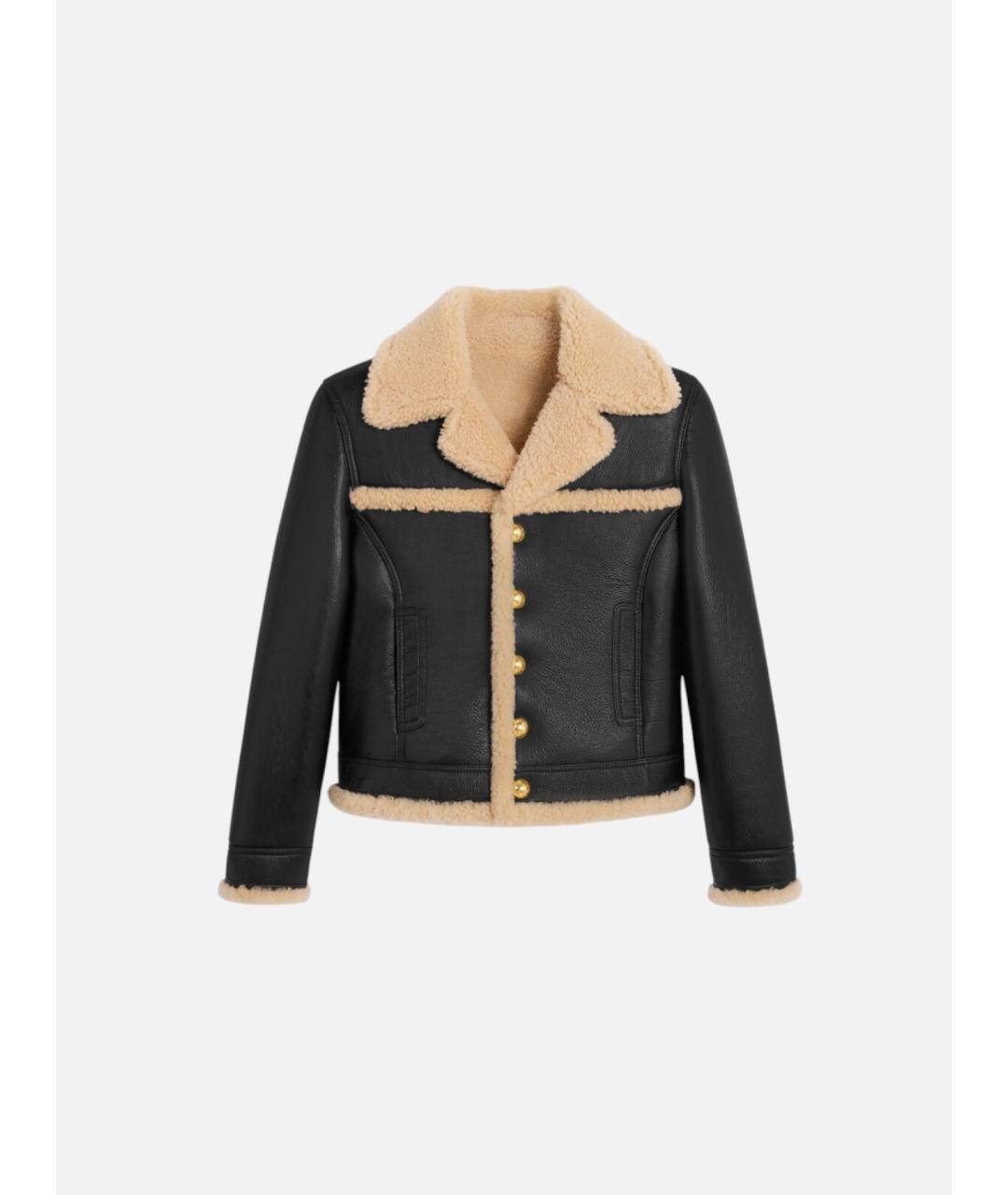 CELINE Черная кожаная куртка, фото 4