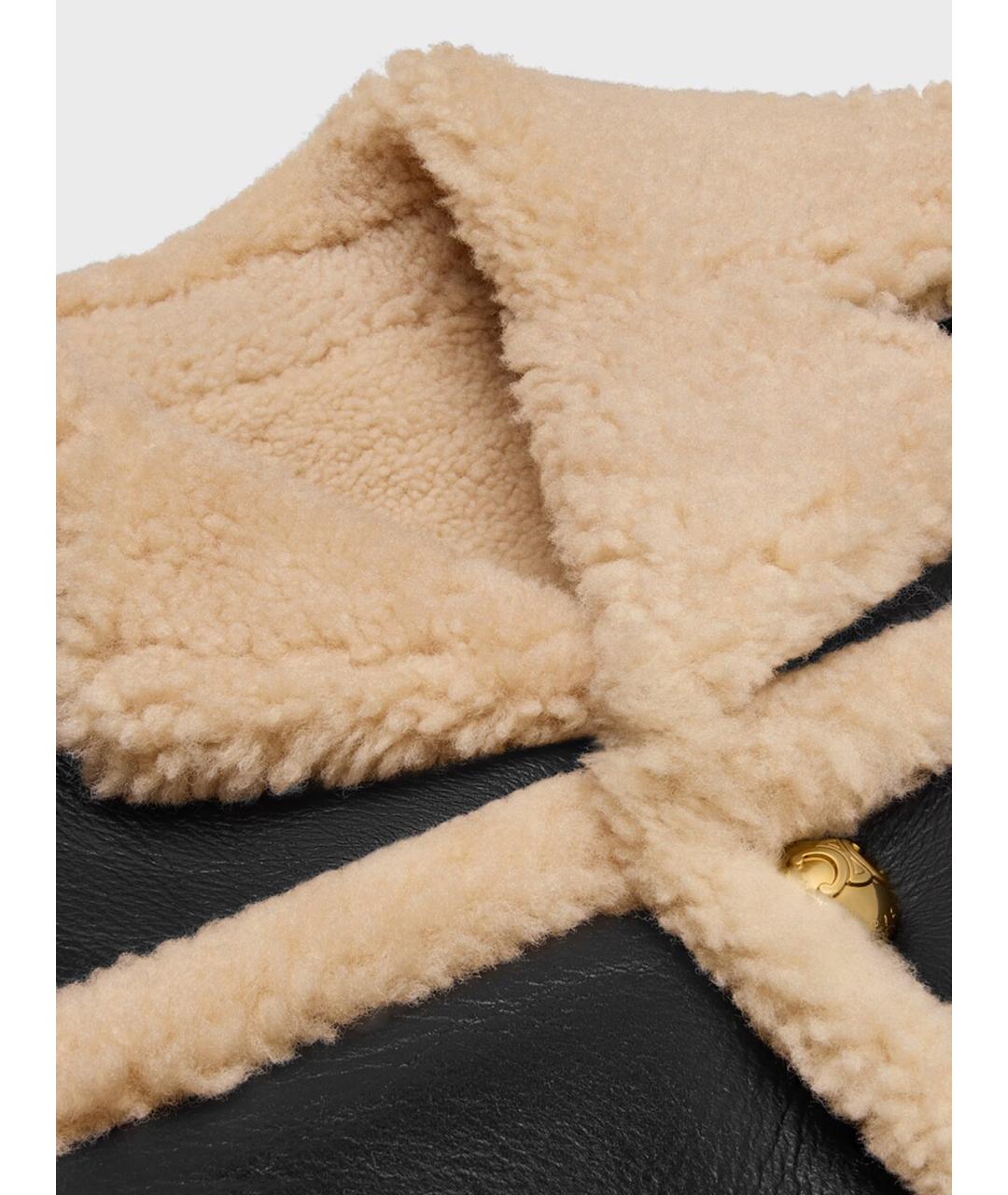 CELINE Черная кожаная куртка, фото 2