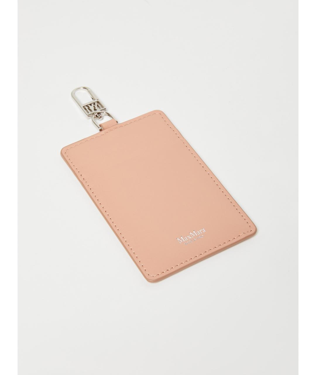MAX MARA Розовый кожаный кардхолдер, фото 3
