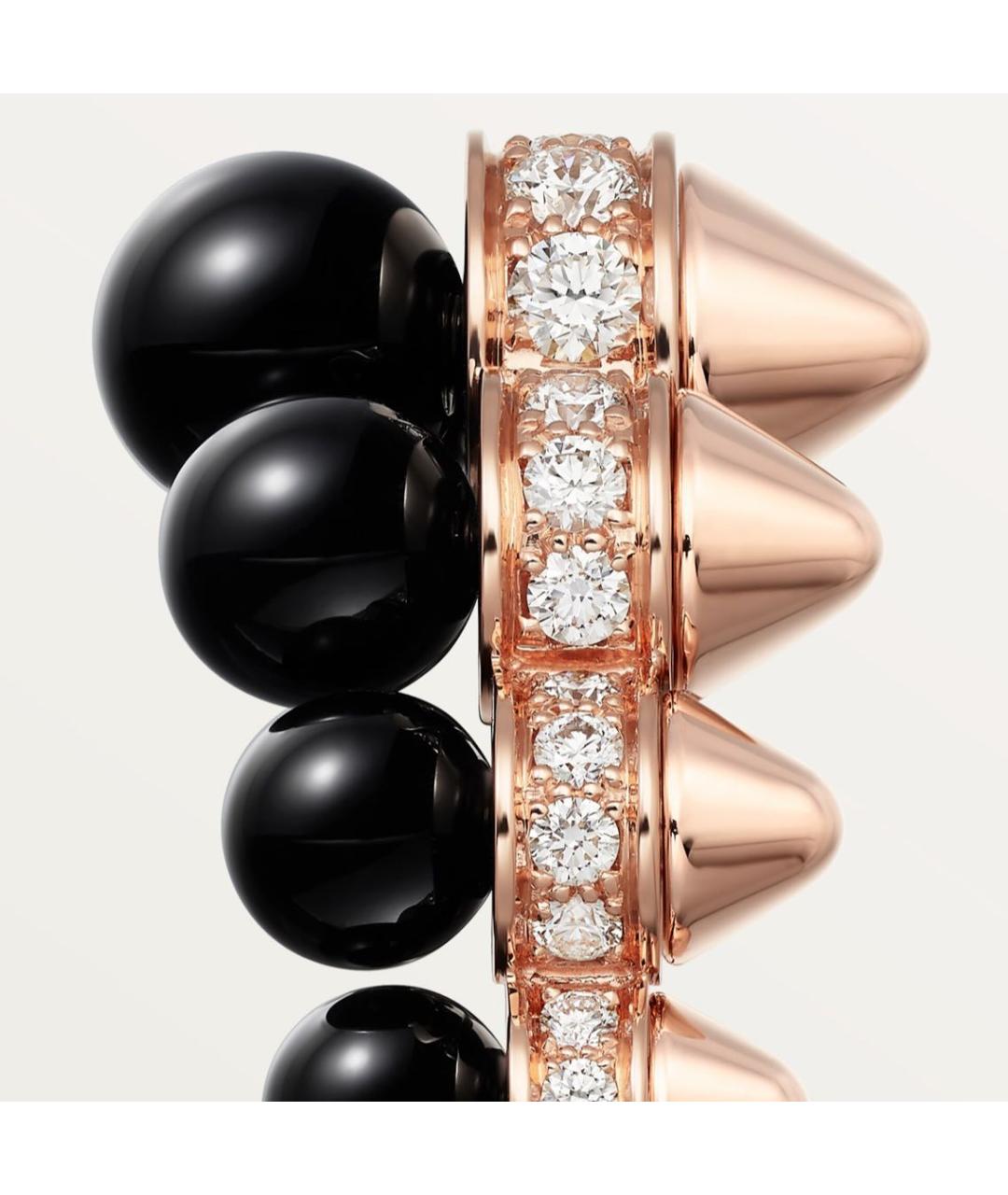 CARTIER Черное кольцо из розового золота, фото 4
