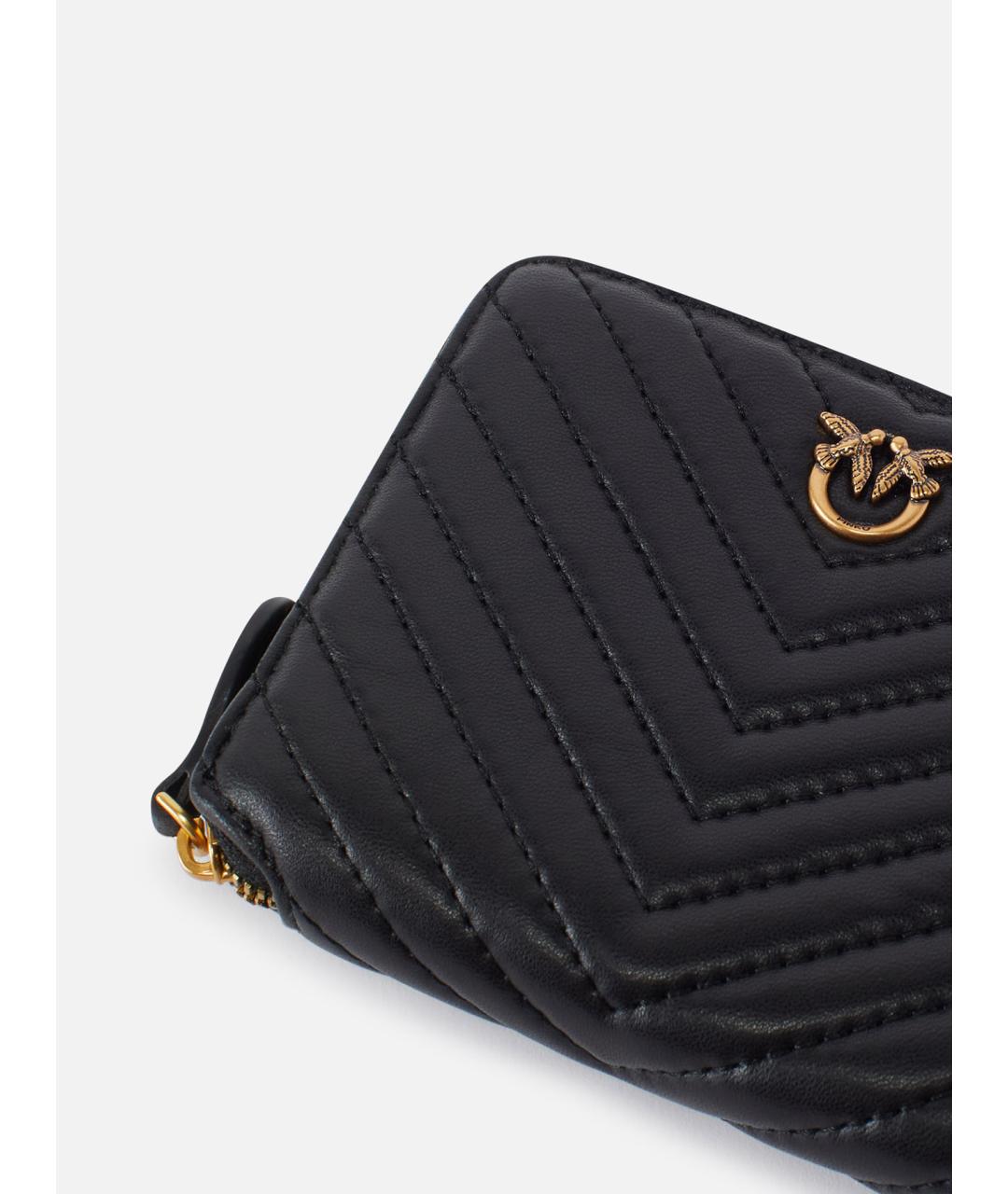 PINKO Черный кожаный кошелек, фото 2