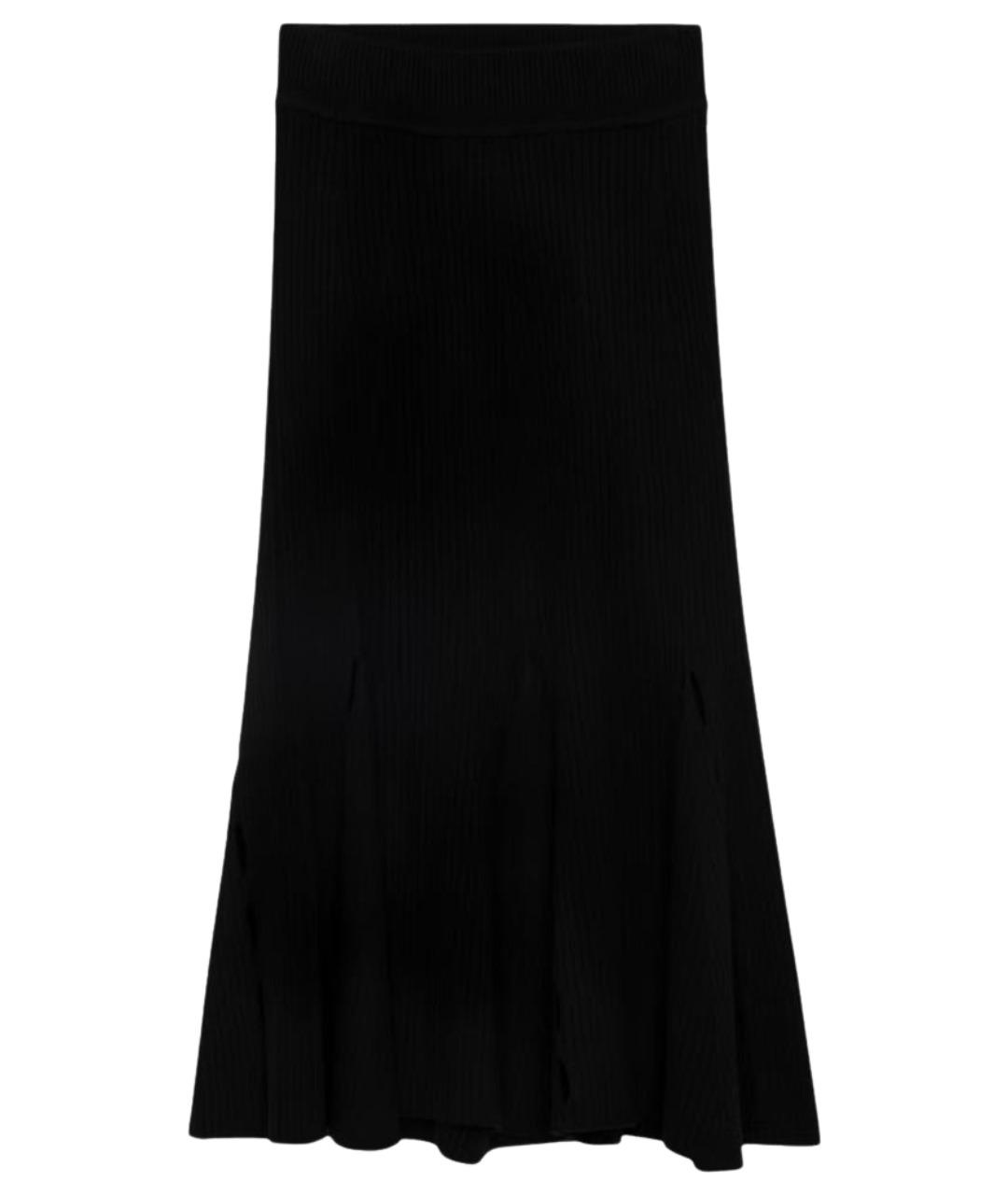 ZADIG & VOLTAIRE Черная шерстяная юбка миди, фото 1