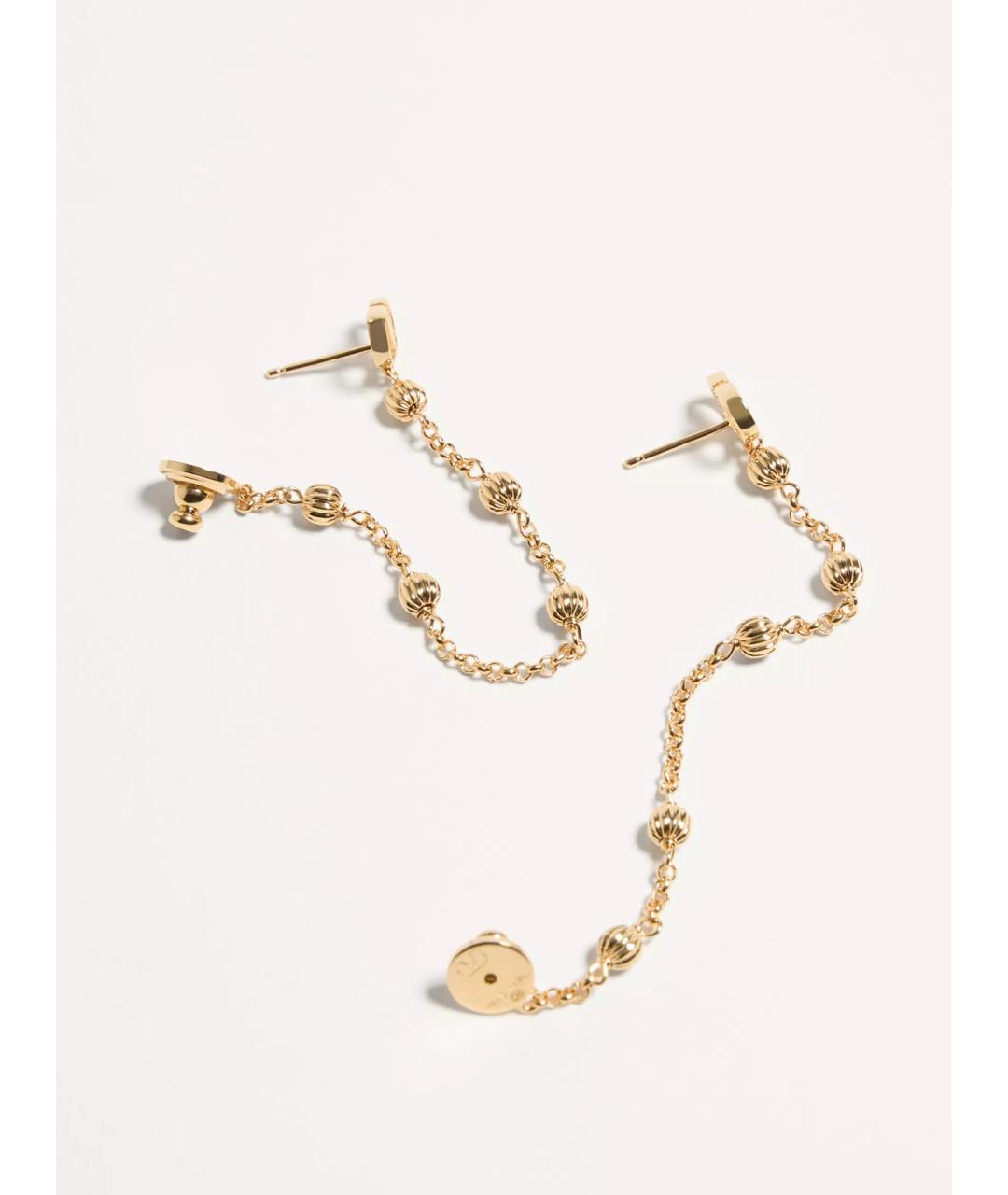 VALENTINO Золотые металлические серьги, фото 3