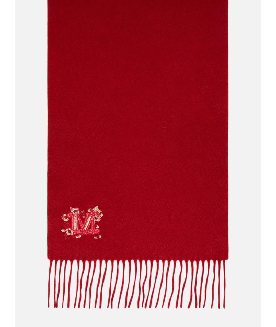 MAX MARA Красный кашемировый шарф, фото 3