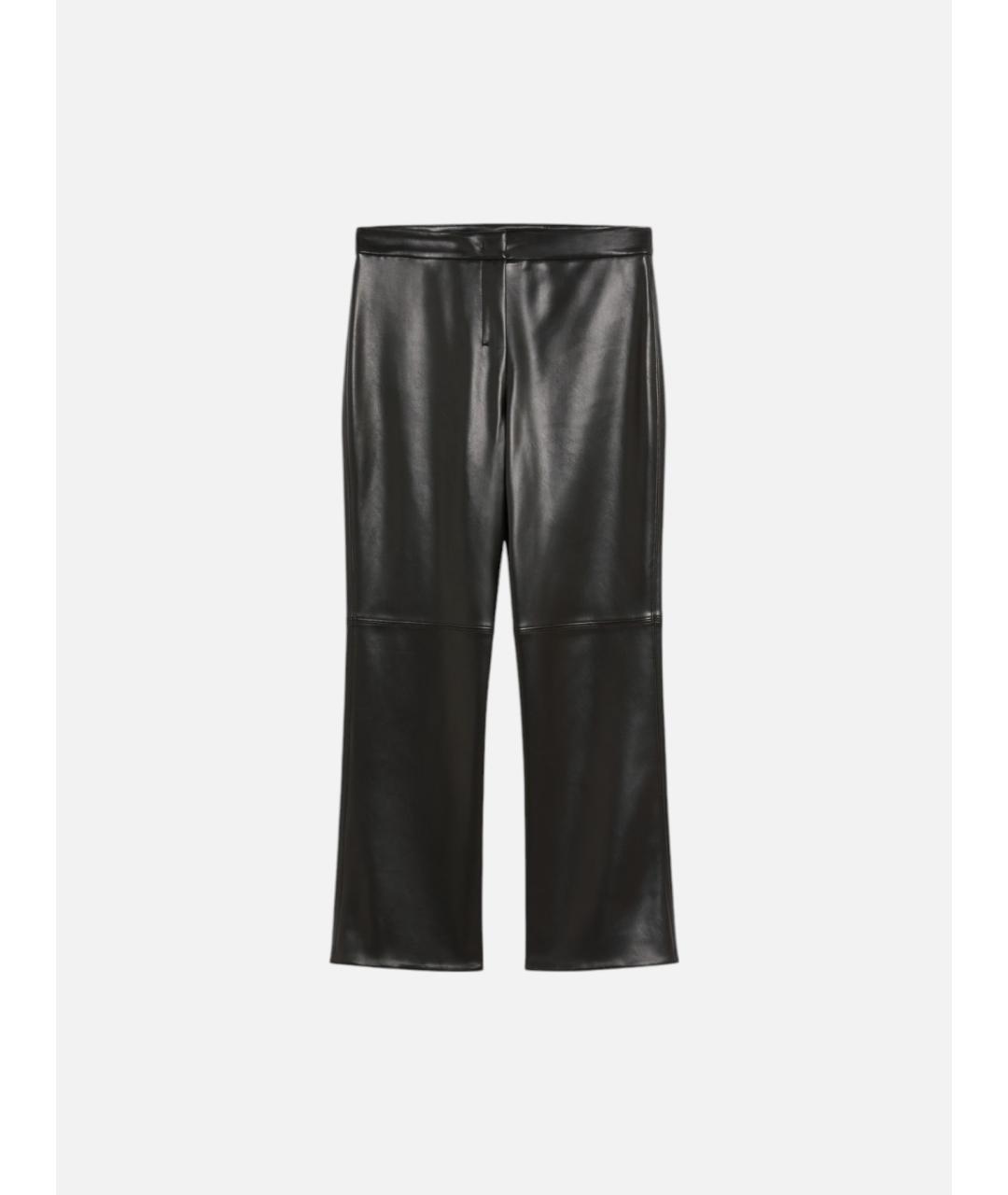 'S MAX MARA Черные полиэстеровые прямые брюки, фото 5