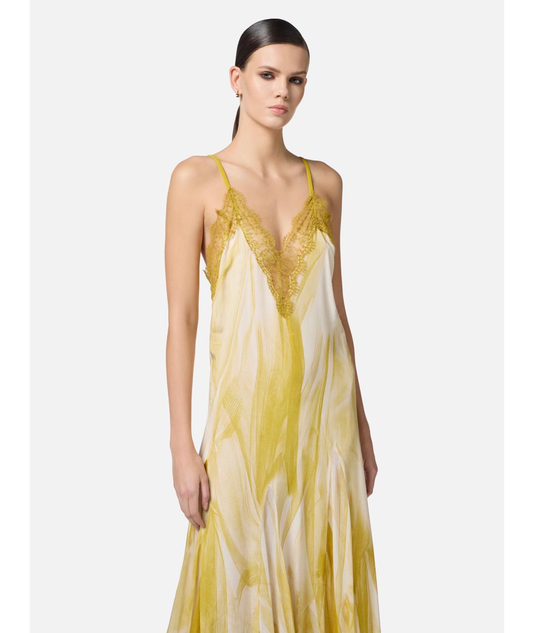 ELISABETTA FRANCHI Мульти вискозное повседневное платье, фото 3