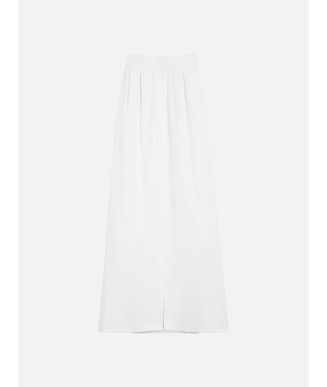 MAX MARA Белая хлопковая юбка миди, фото 6