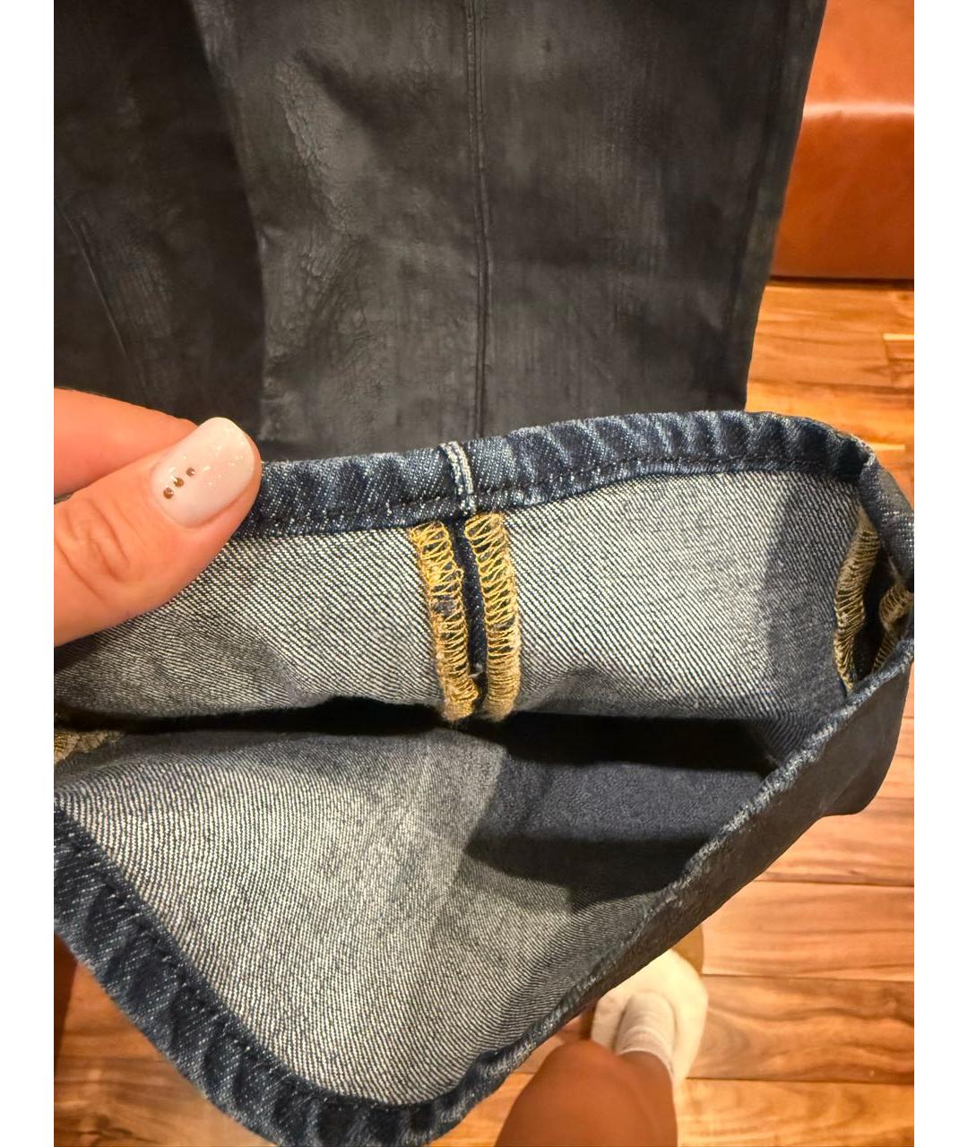 DIESEL Черные хлопко-полиэстеровые джинсы, фото 6