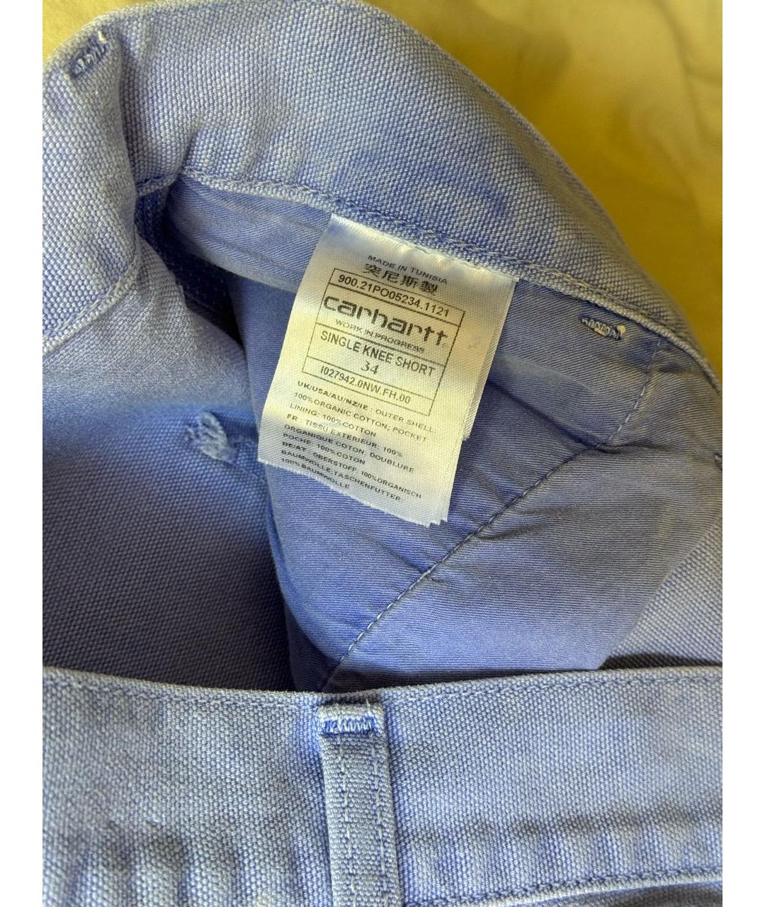 CARHARTT WIP Фиолетовые деним шорты, фото 4