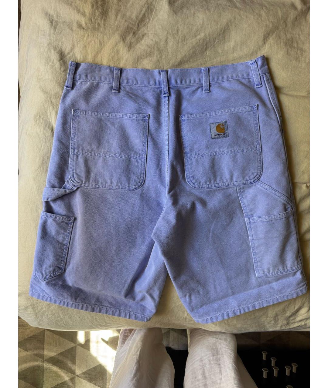 CARHARTT WIP Фиолетовые деним шорты, фото 2