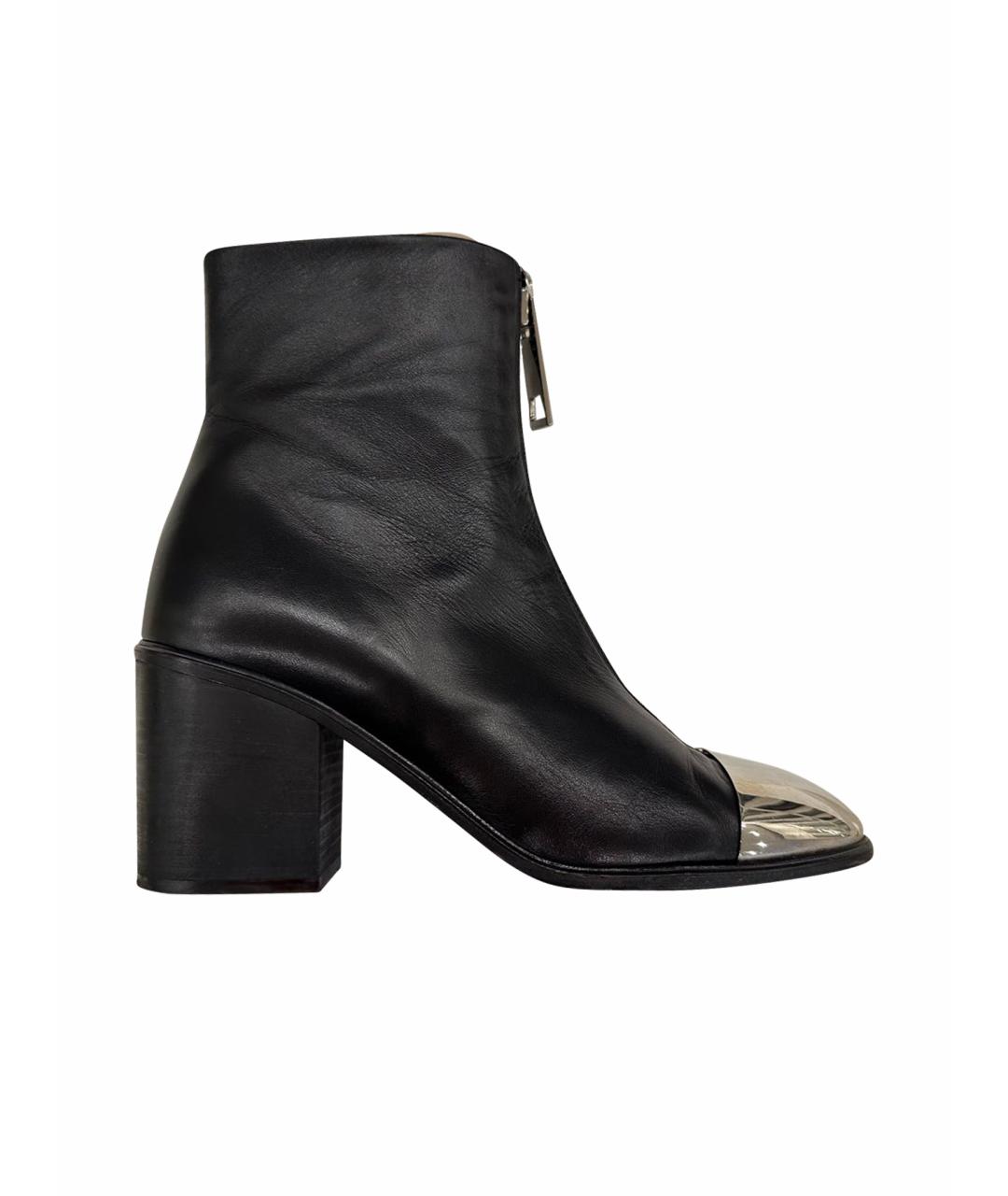 PROENZA SCHOULER Черные кожаные ботильоны, фото 1