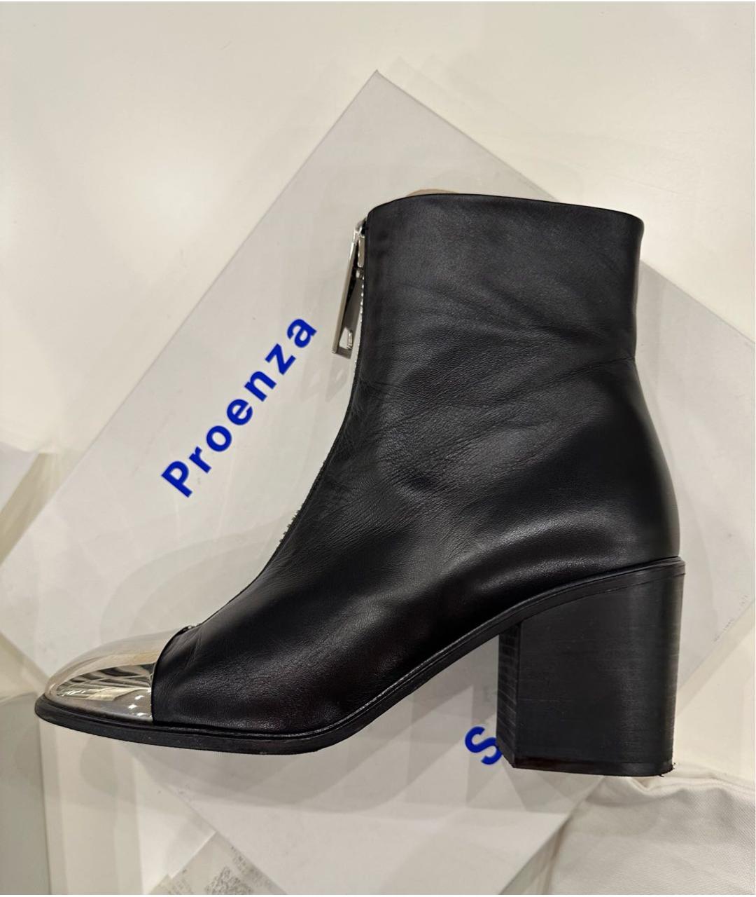 PROENZA SCHOULER Черные кожаные ботильоны, фото 8