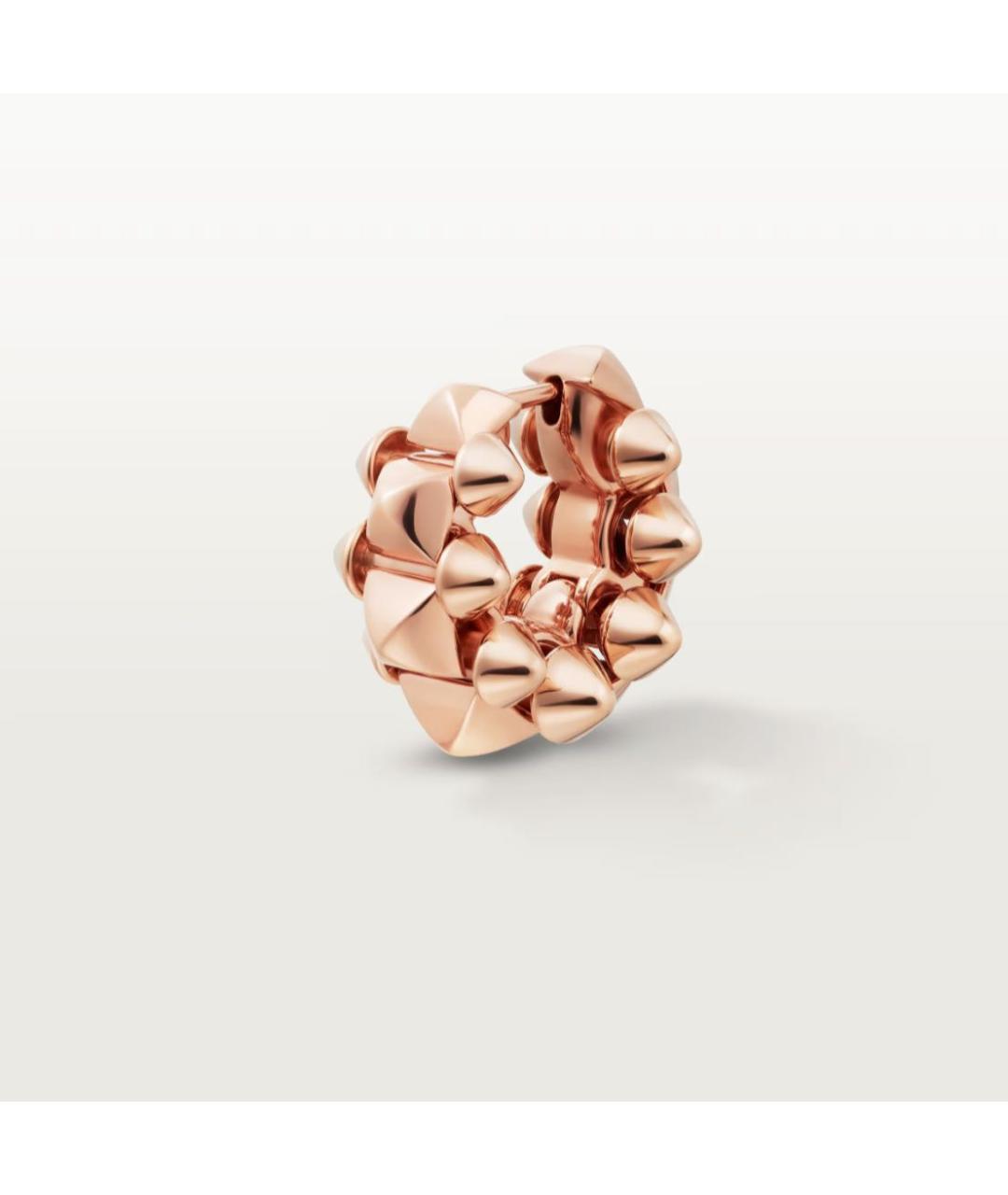 CARTIER Желтые серьги из розового золота, фото 6