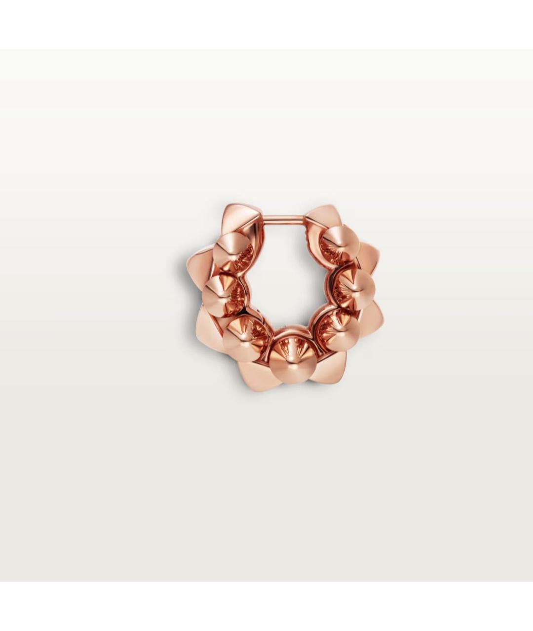 CARTIER Желтые серьги из розового золота, фото 4