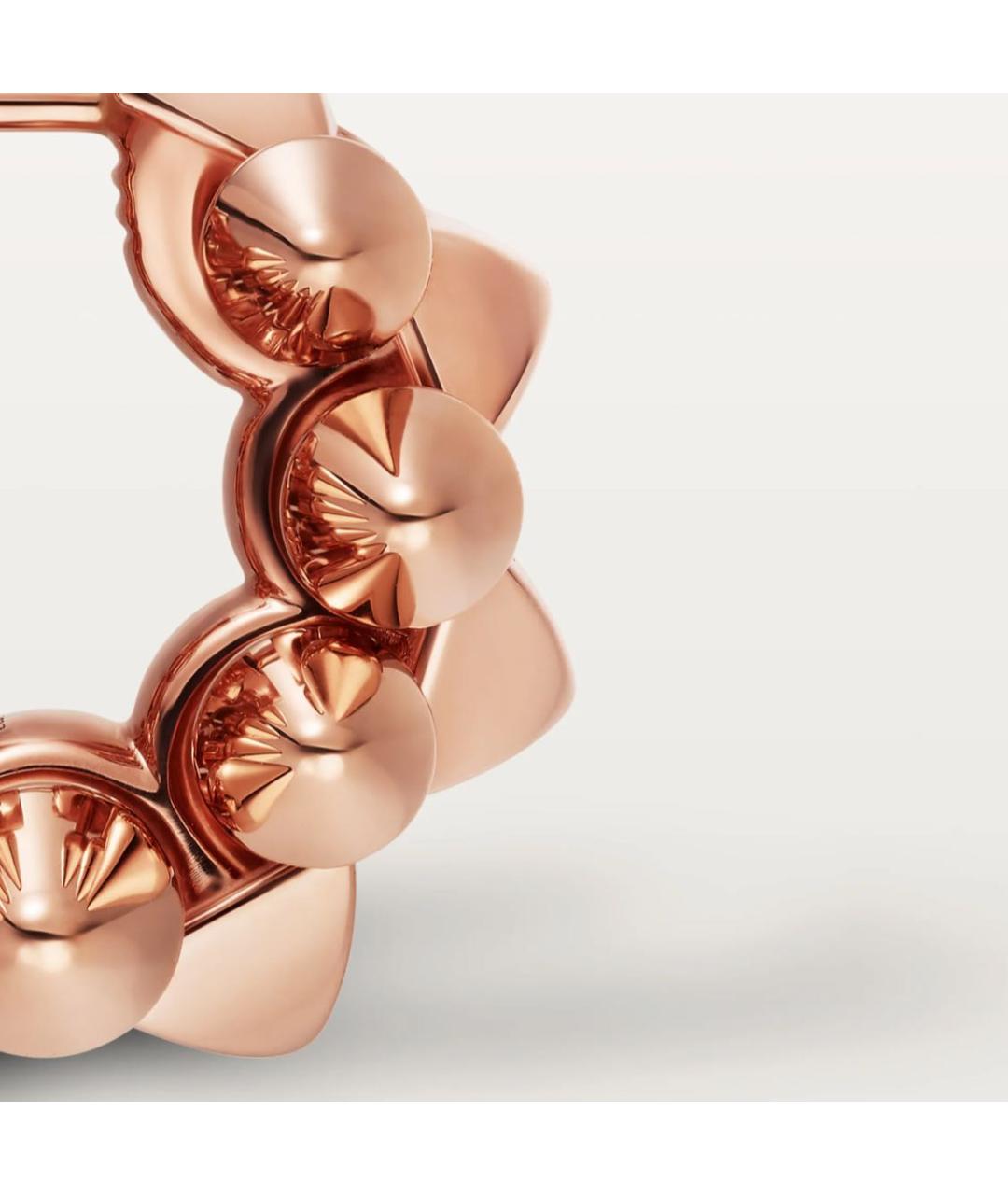 CARTIER Желтые серьги из розового золота, фото 3