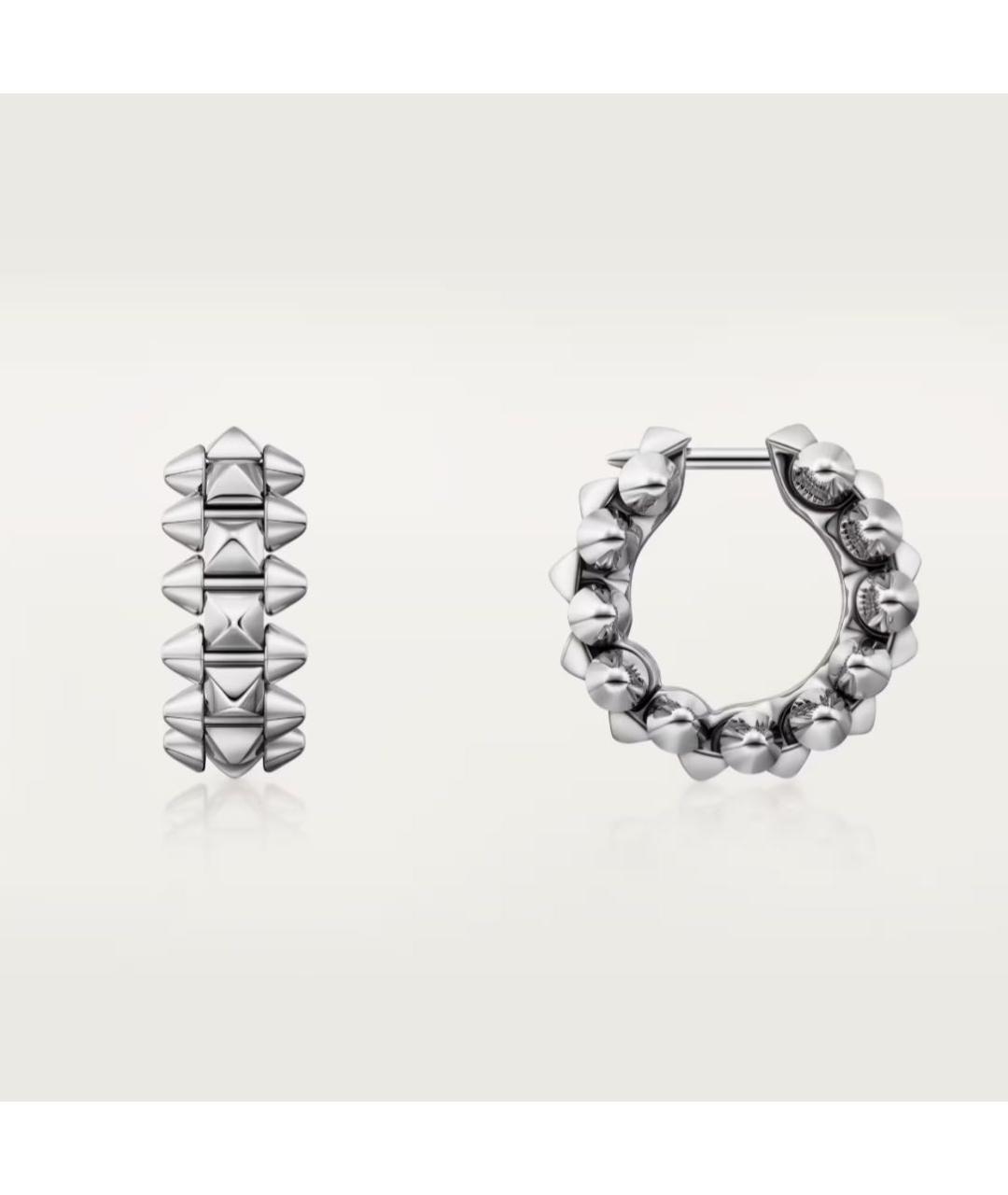CARTIER Серебряные серьги из белого золота, фото 3
