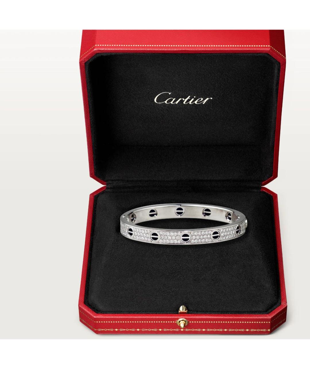 CARTIER Серебрянный браслет из белого золота, фото 5