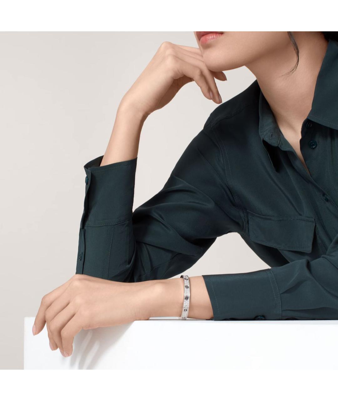 CARTIER Серебрянный браслет из белого золота, фото 3