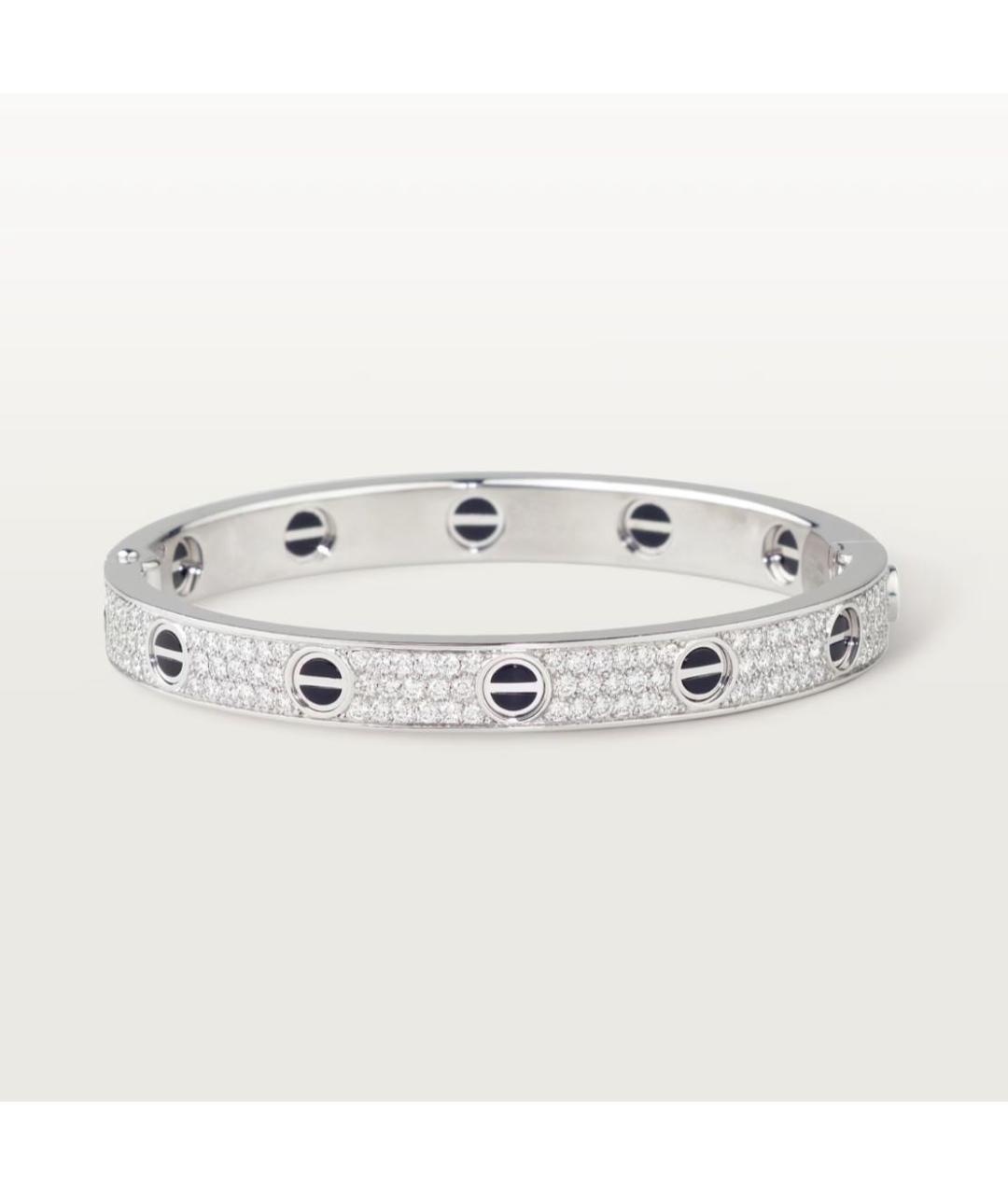 CARTIER Серебрянный браслет из белого золота, фото 6