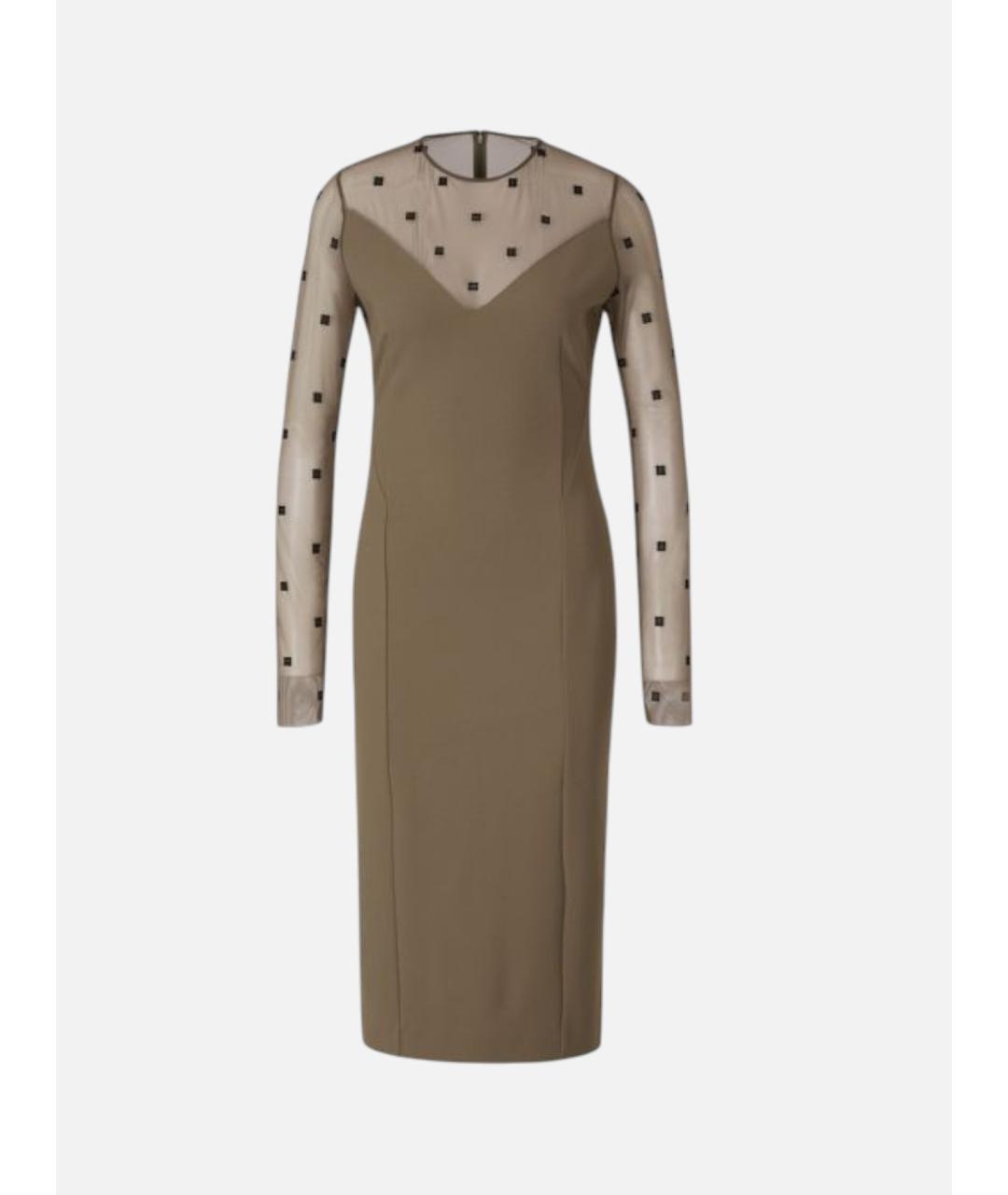 GIVENCHY Зеленые вискозное коктейльное платье, фото 3