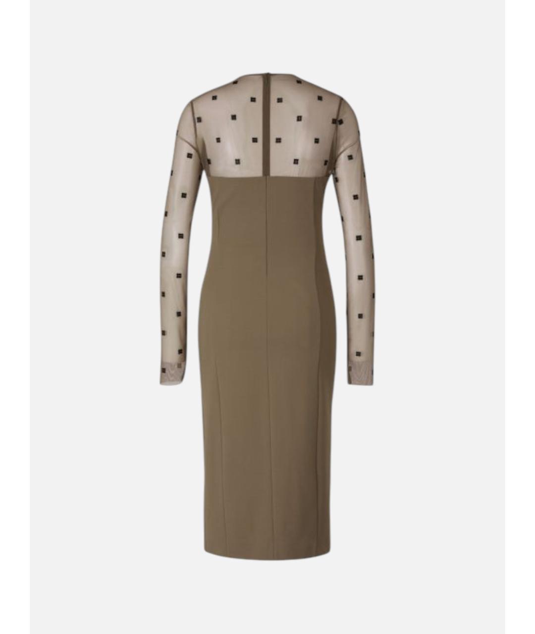 GIVENCHY Зеленые вискозное коктейльное платье, фото 2