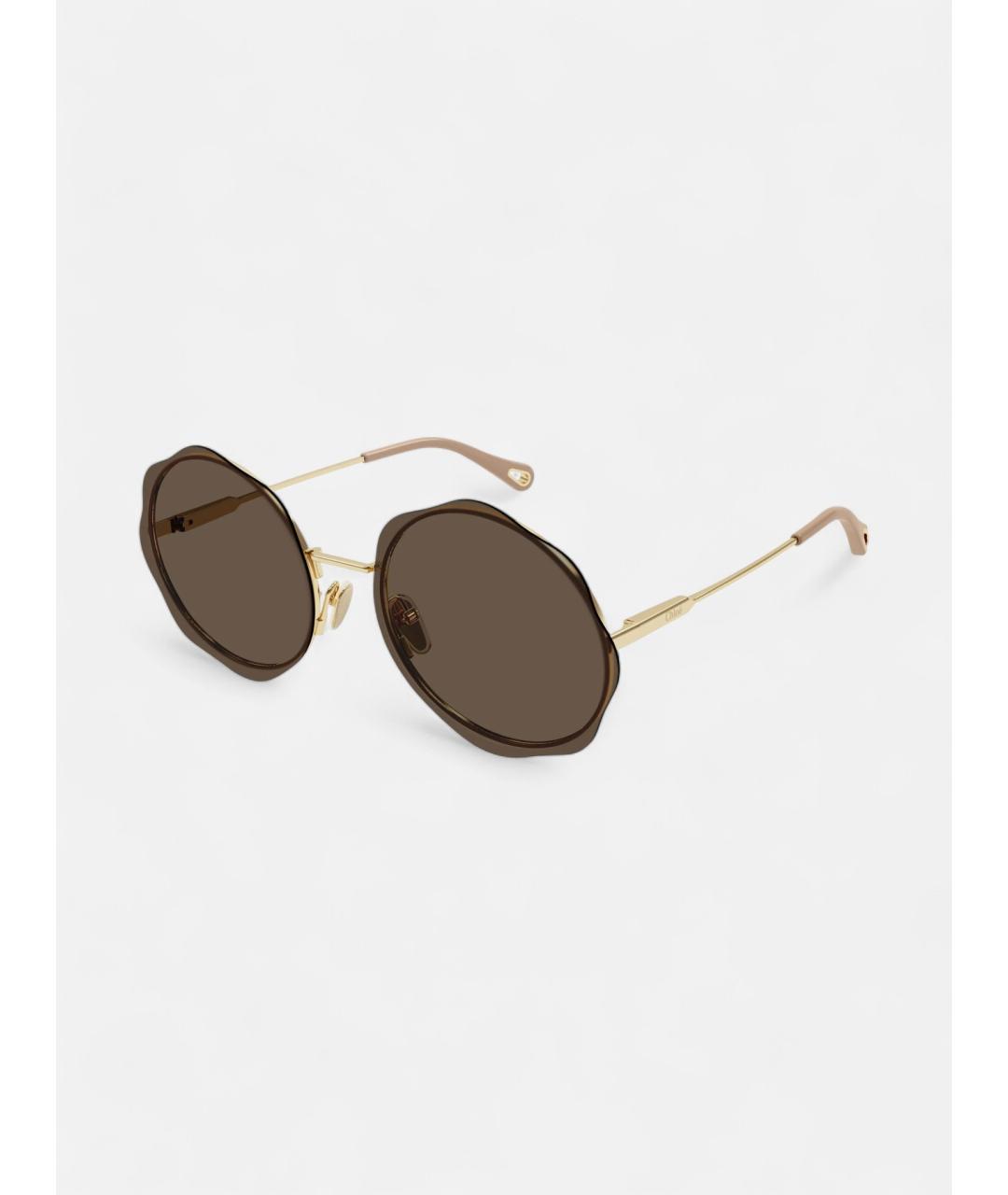CHLOE Коричневые солнцезащитные очки, фото 2