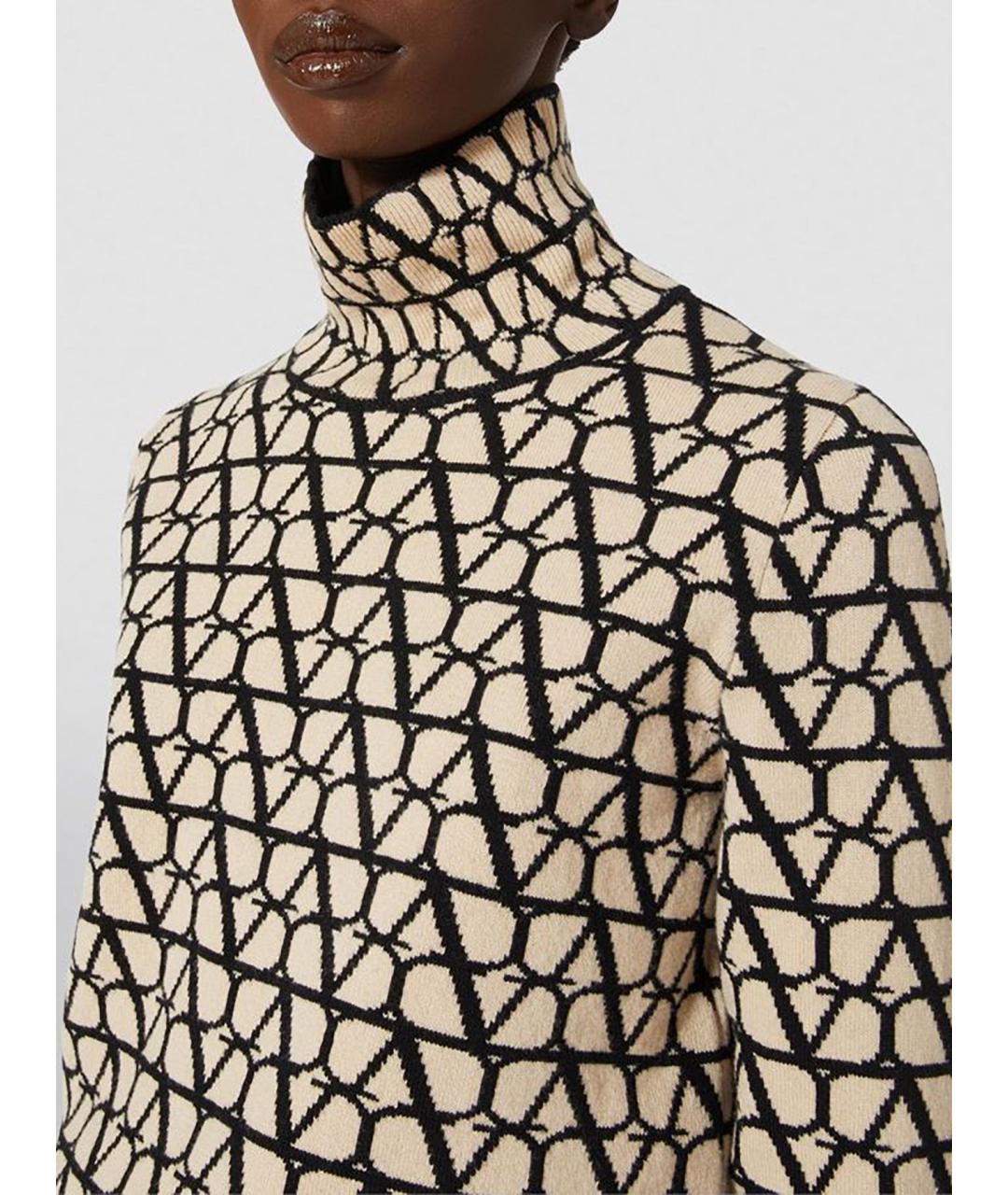 VALENTINO Мульти шерстяная водолазка, фото 3