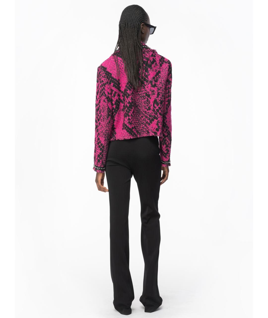 PINKO Черные вискозные прямые брюки, фото 4