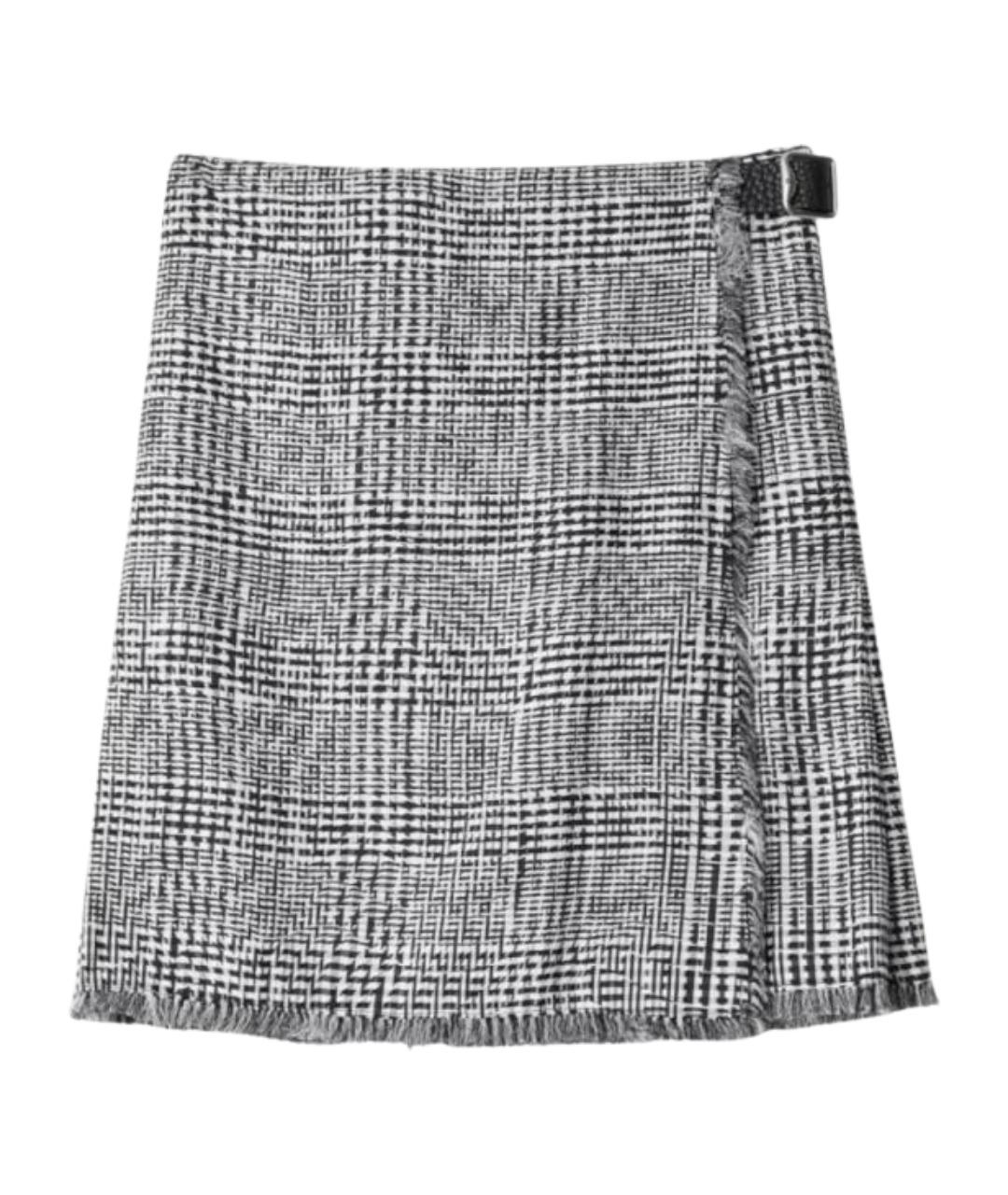 BURBERRY Мульти полиамидовая юбка мини, фото 1