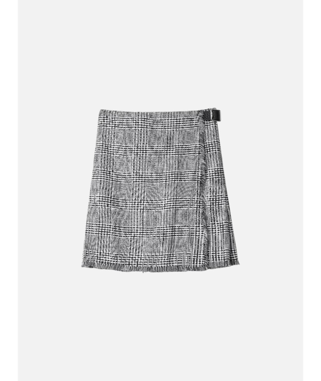 BURBERRY Мульти полиамидовая юбка мини, фото 5