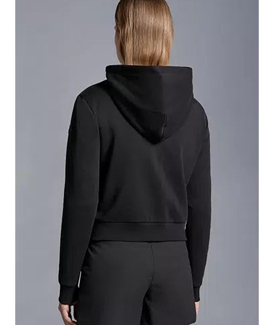 MONCLER Черная хлопковая куртка, фото 4