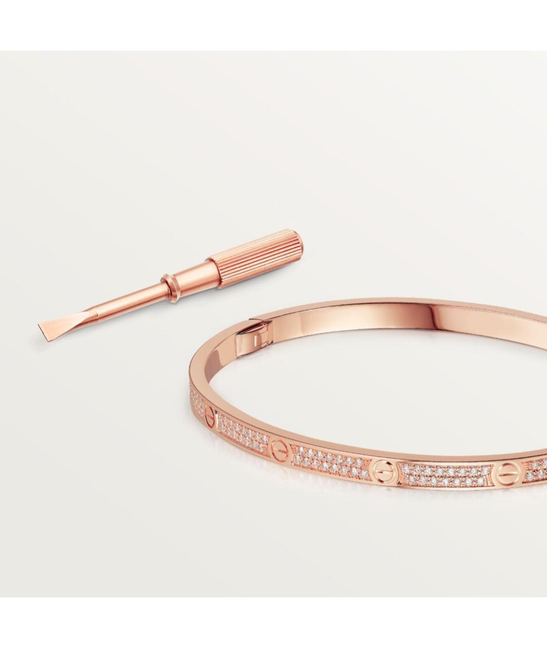 CARTIER Желтый браслет из розового золота, фото 4