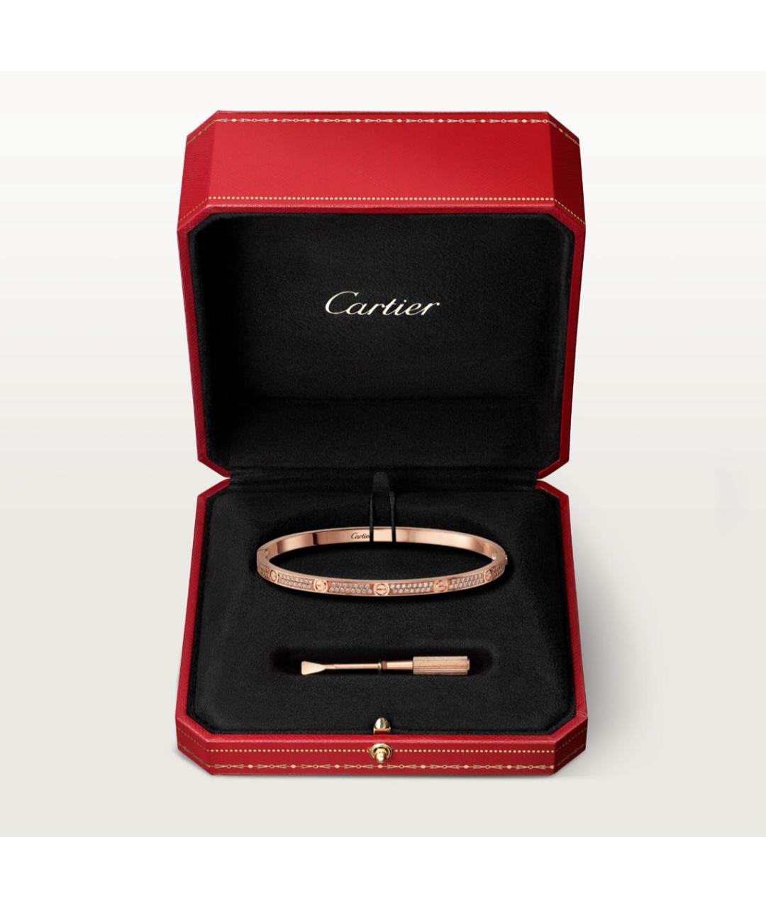 CARTIER Желтый браслет из розового золота, фото 5