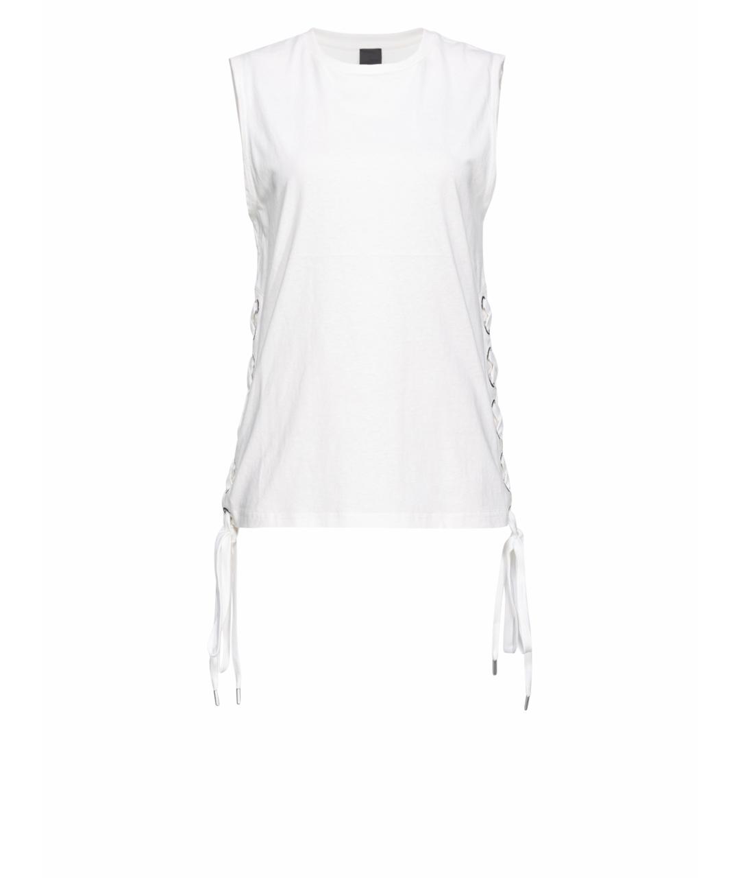 PINKO Белая хлопковая майка, фото 1