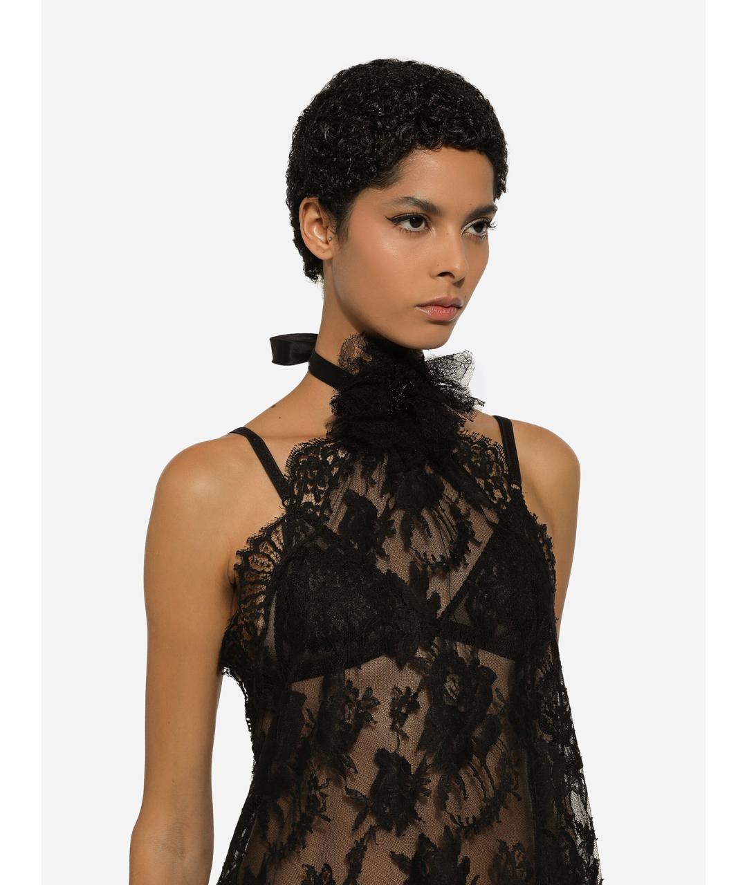 DOLCE&GABBANA Черная хлопковая блузы, фото 3