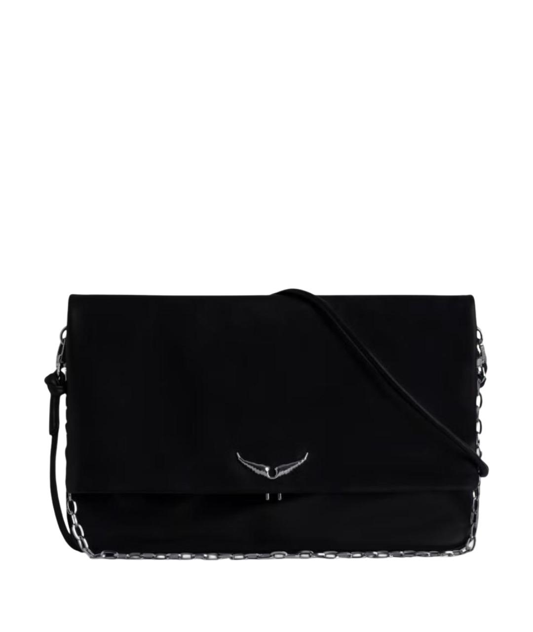 ZADIG & VOLTAIRE Черная кожаная сумка через плечо, фото 1