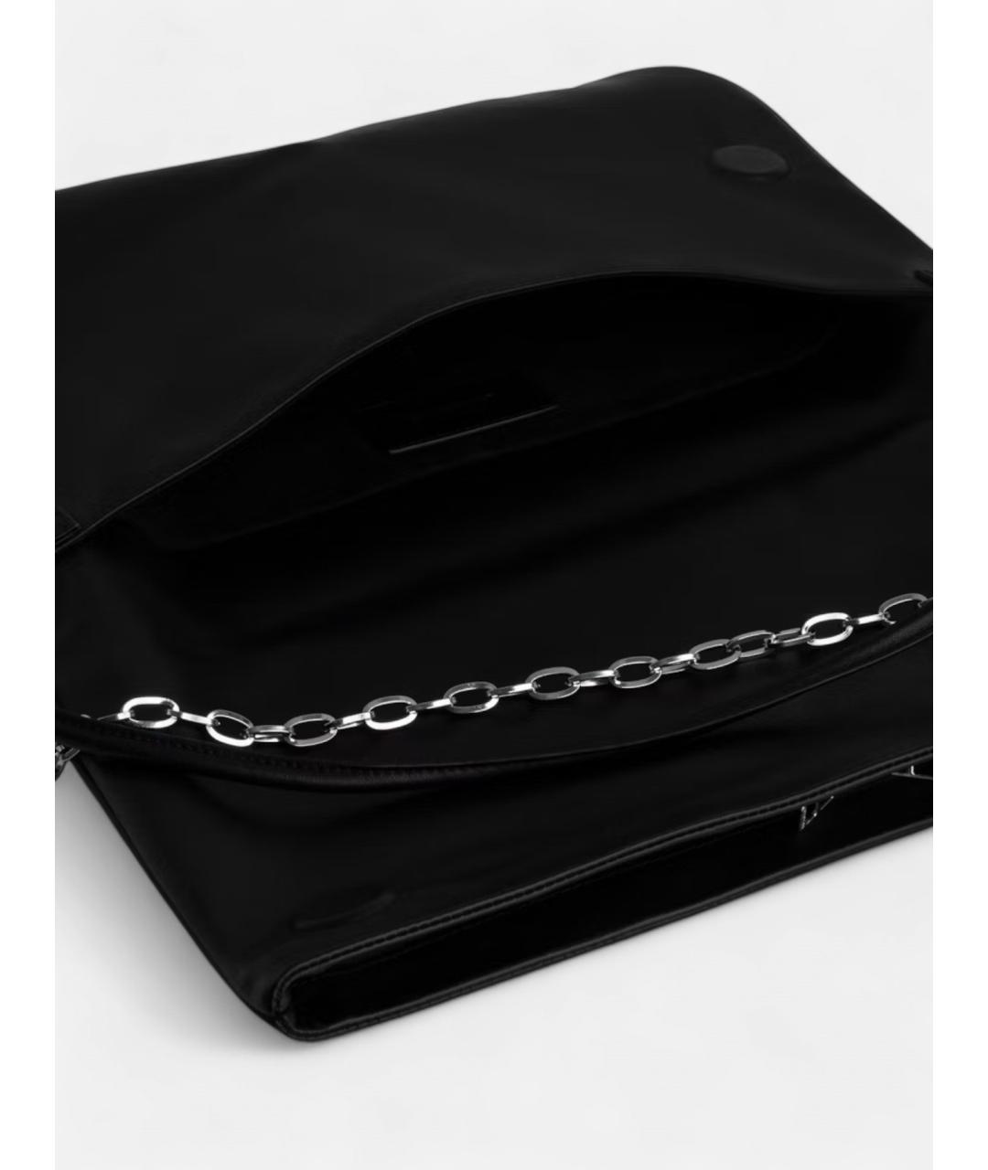 ZADIG & VOLTAIRE Черная кожаная сумка через плечо, фото 5