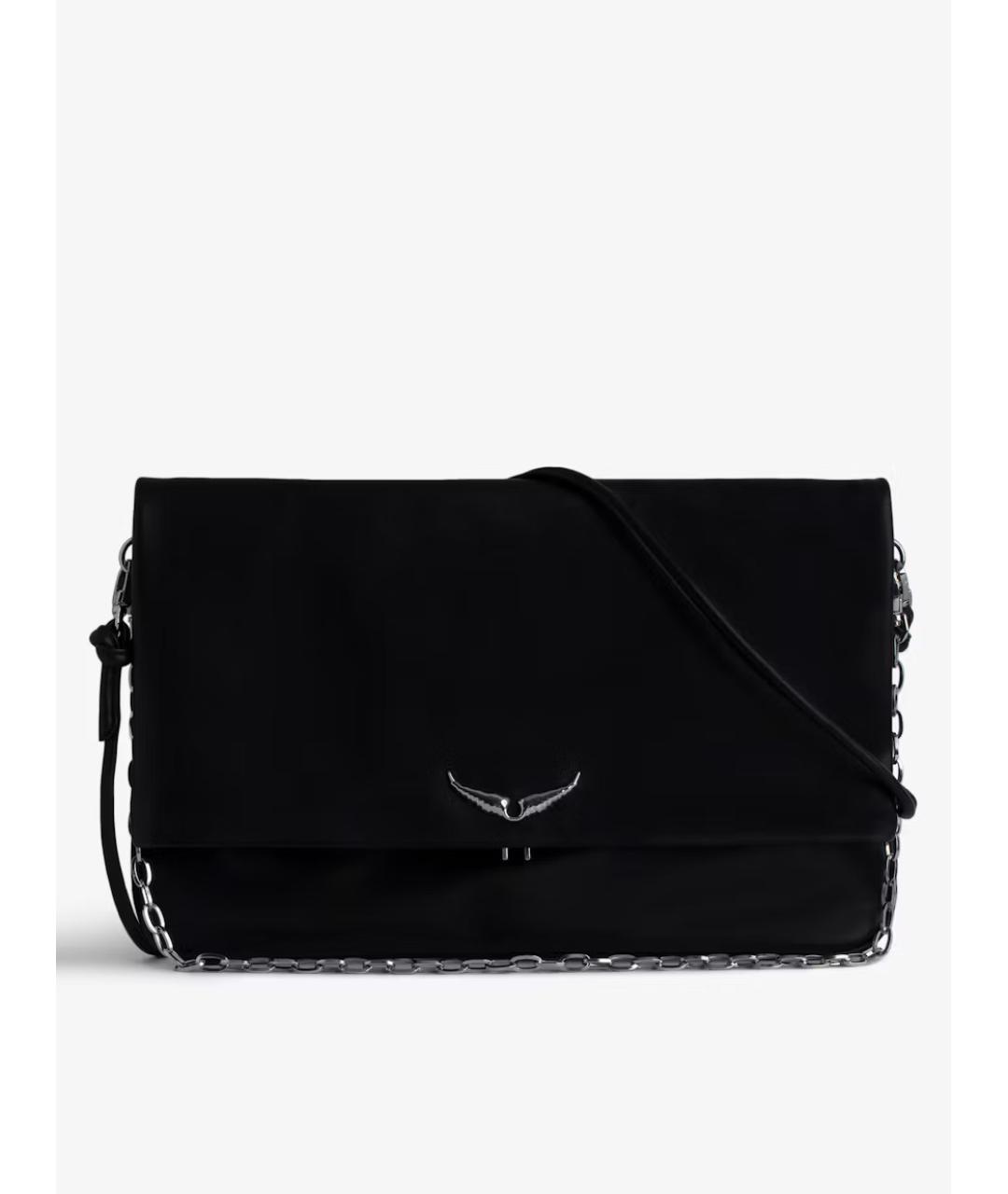 ZADIG & VOLTAIRE Черная кожаная сумка через плечо, фото 7