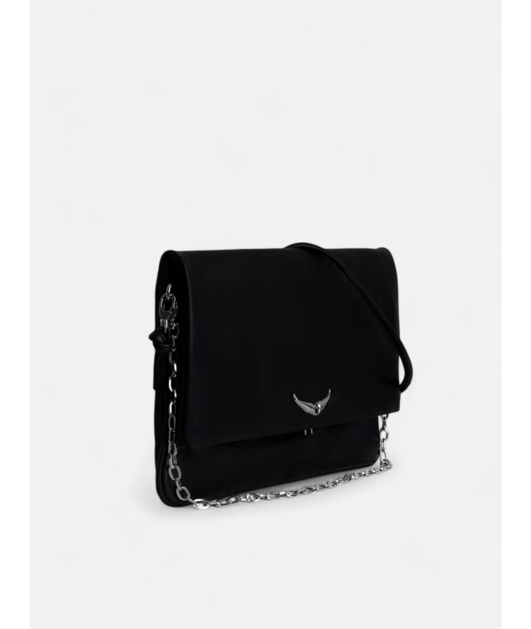 ZADIG & VOLTAIRE Черная кожаная сумка через плечо, фото 4
