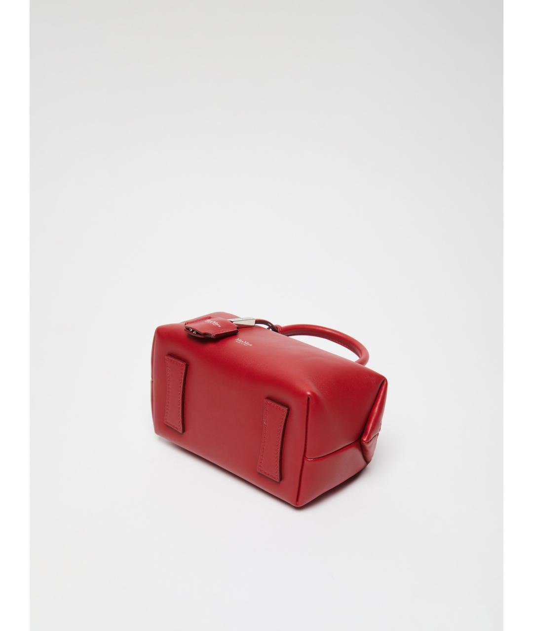 MAX MARA Красная кожаная сумка тоут, фото 5