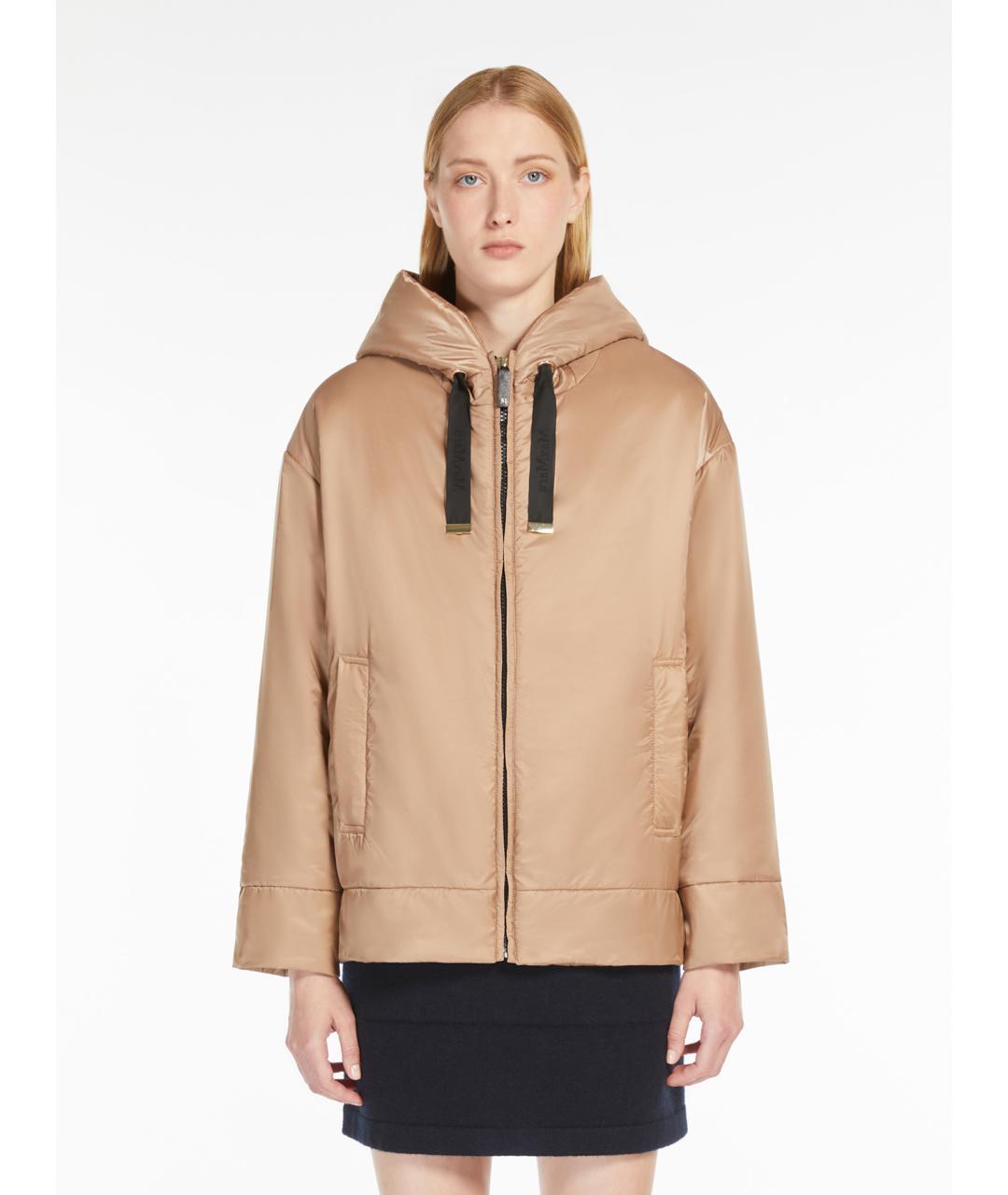 'S MAX MARA Бежевая полиэстеровая парка, фото 3