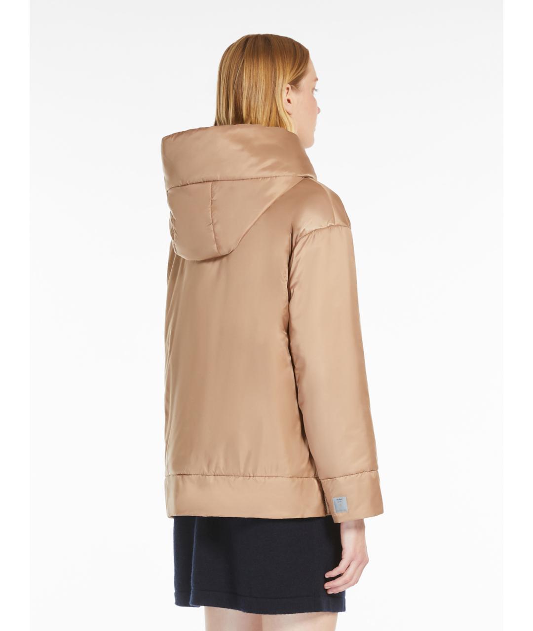 'S MAX MARA Бежевая полиэстеровая парка, фото 4