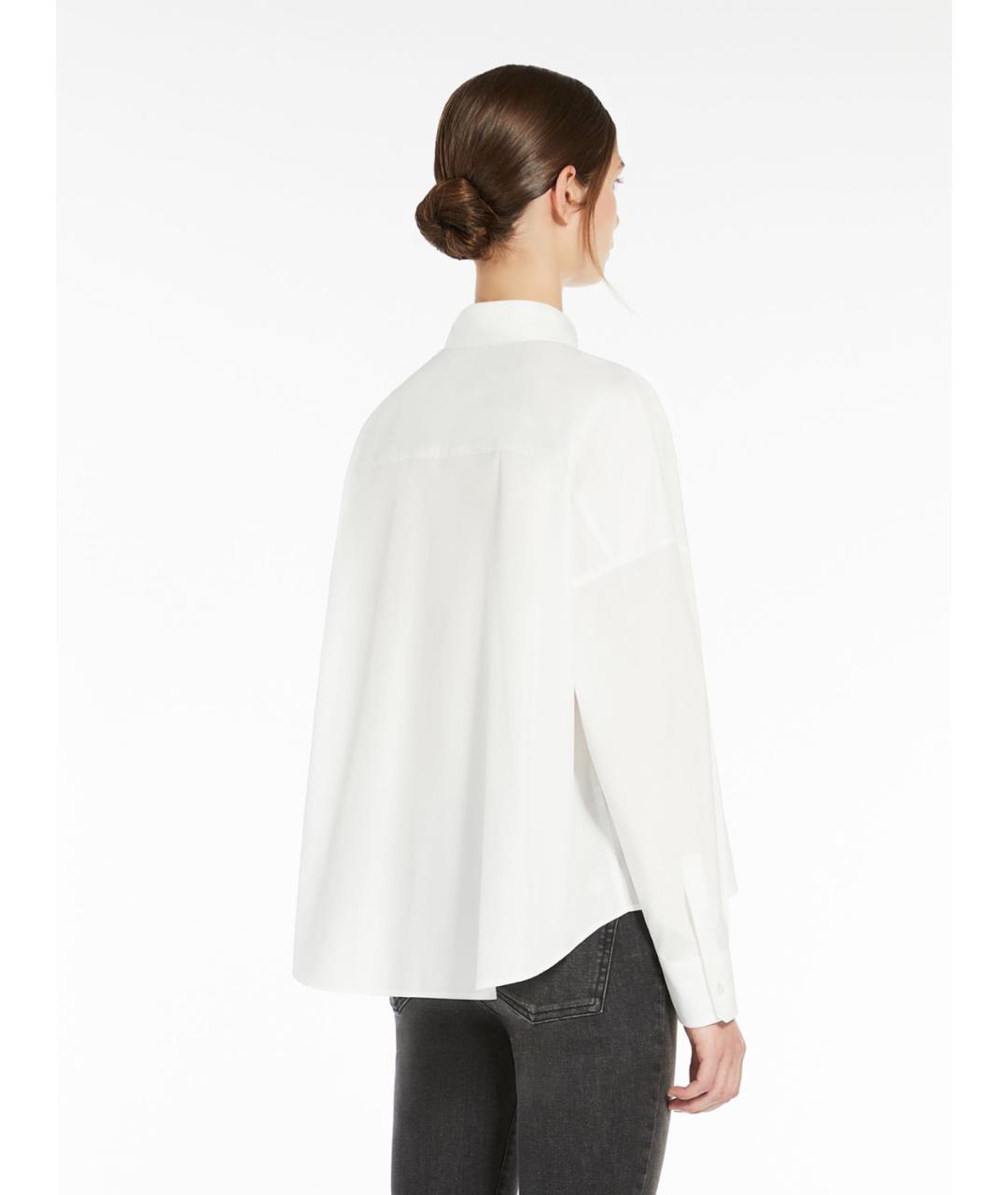 WEEKEND MAX MARA Белая хлопковая рубашка, фото 4