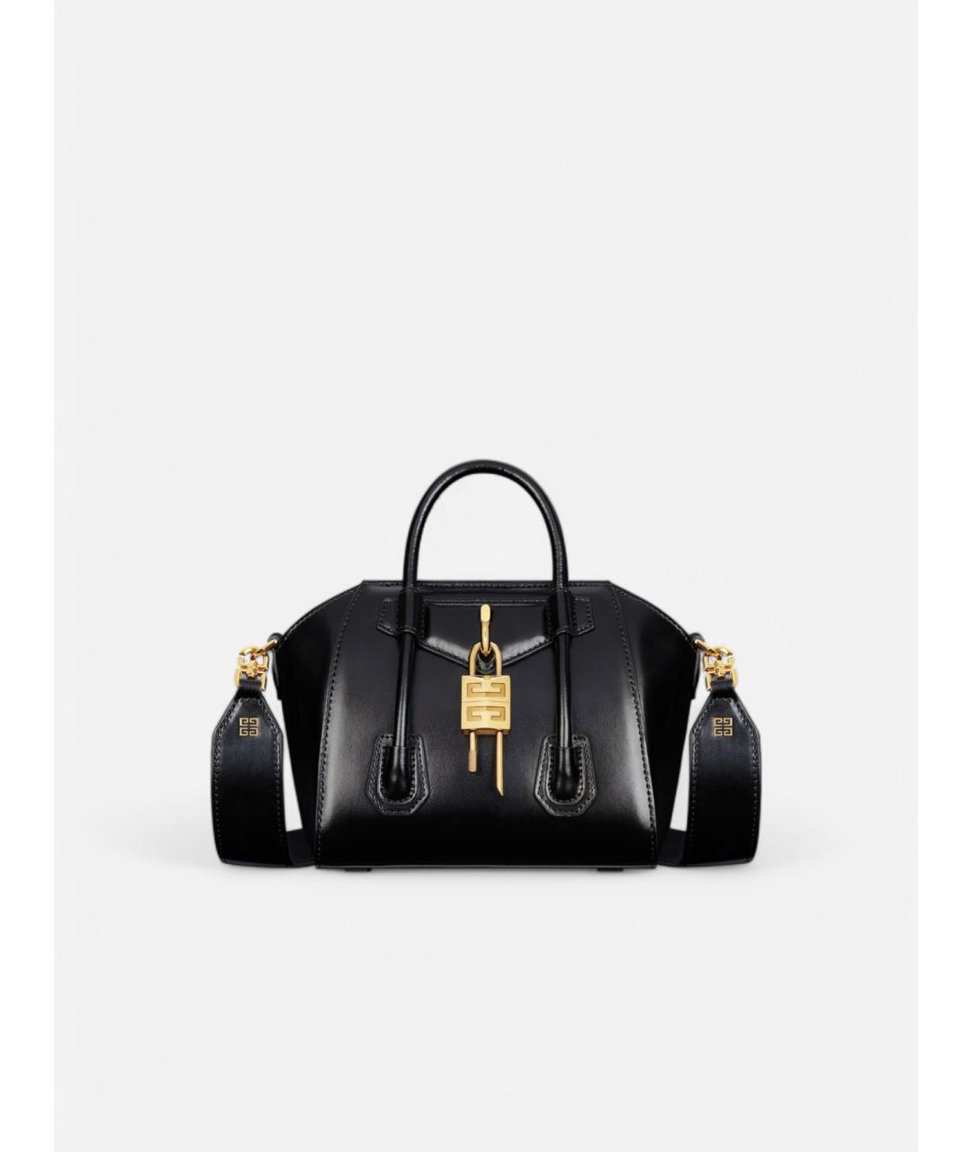 GIVENCHY Черная кожаная сумка тоут, фото 5