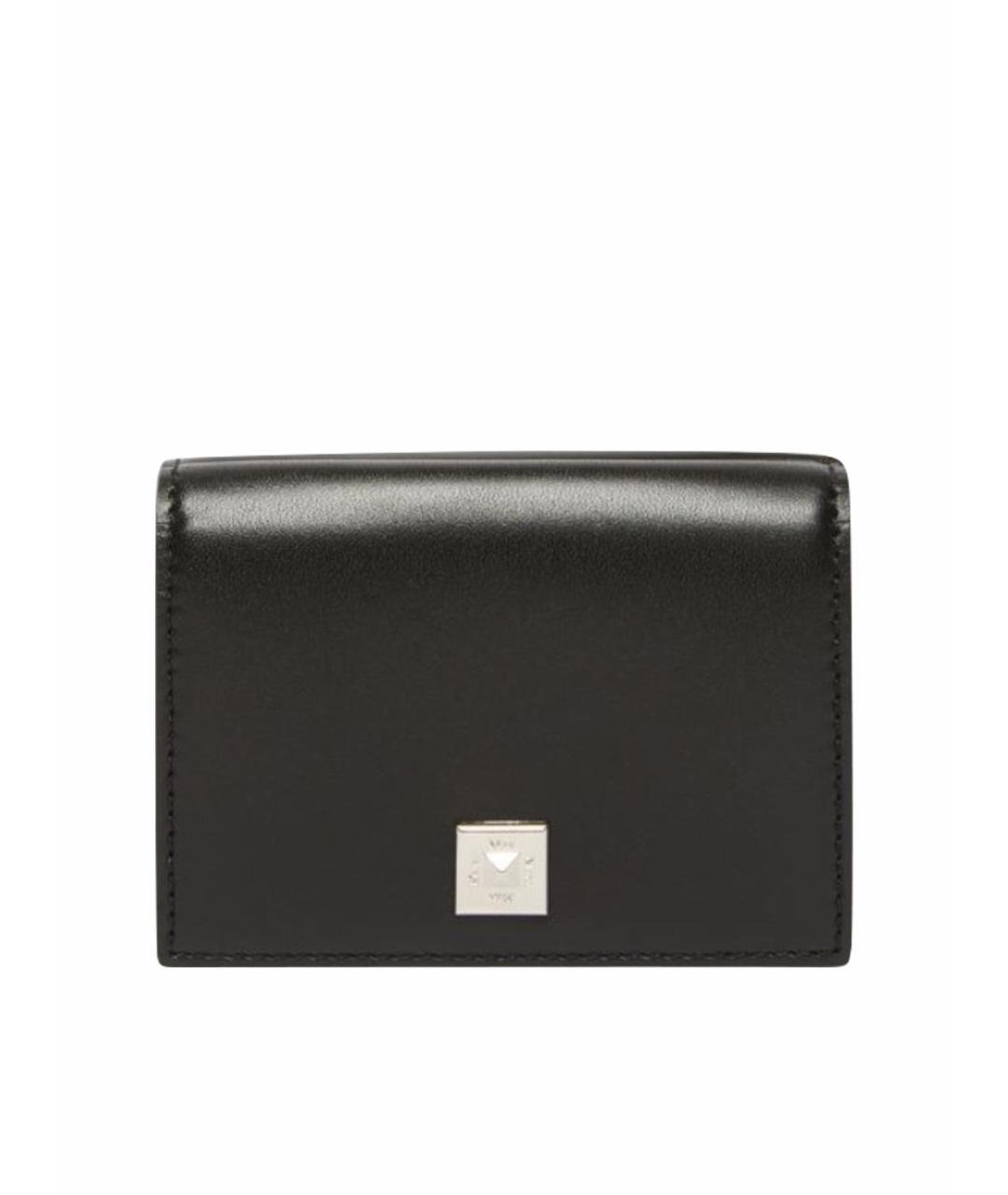 MAX MARA Черный кожаный кошелек, фото 1