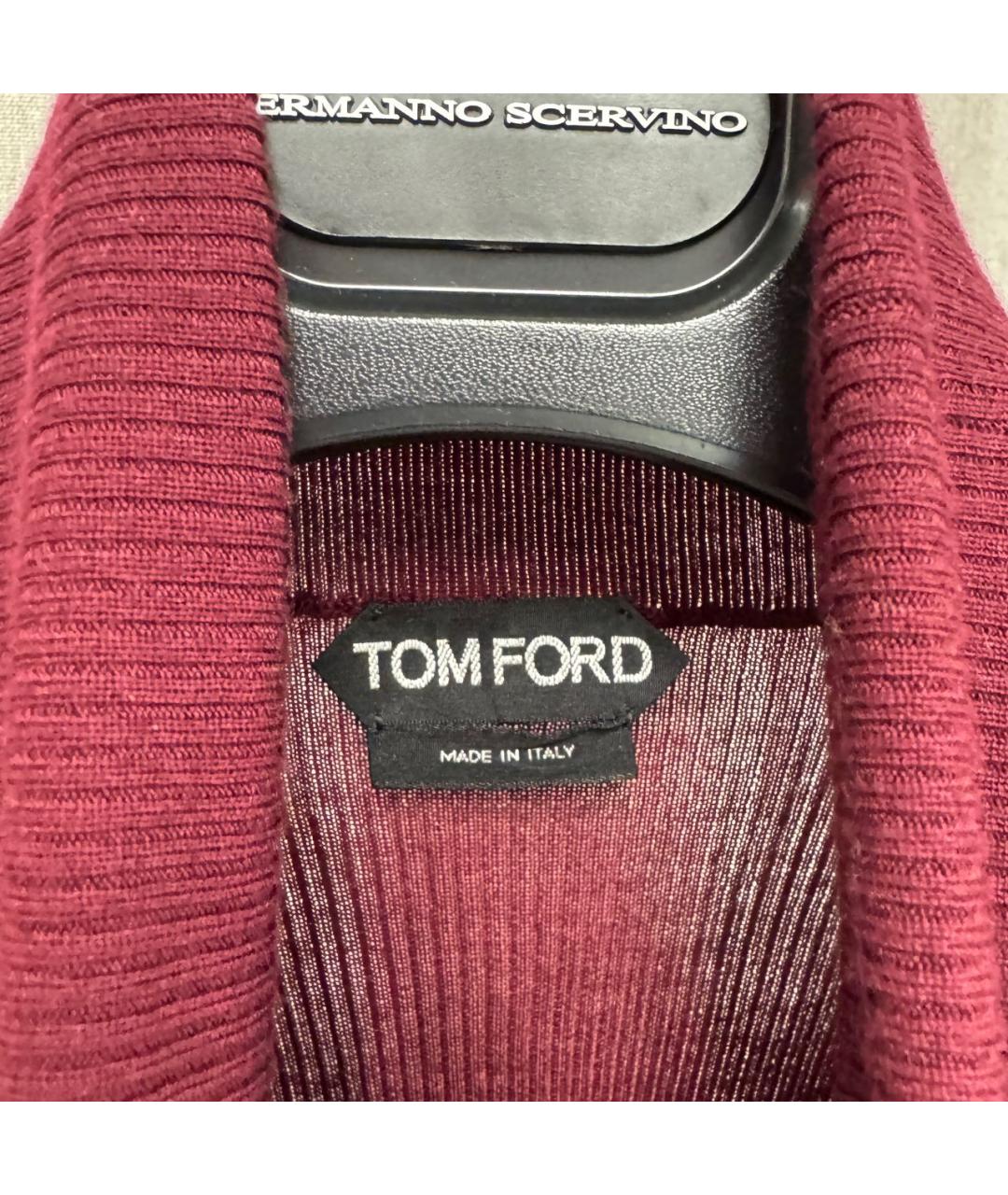 TOM FORD Бордовая кашемировая водолазка, фото 3